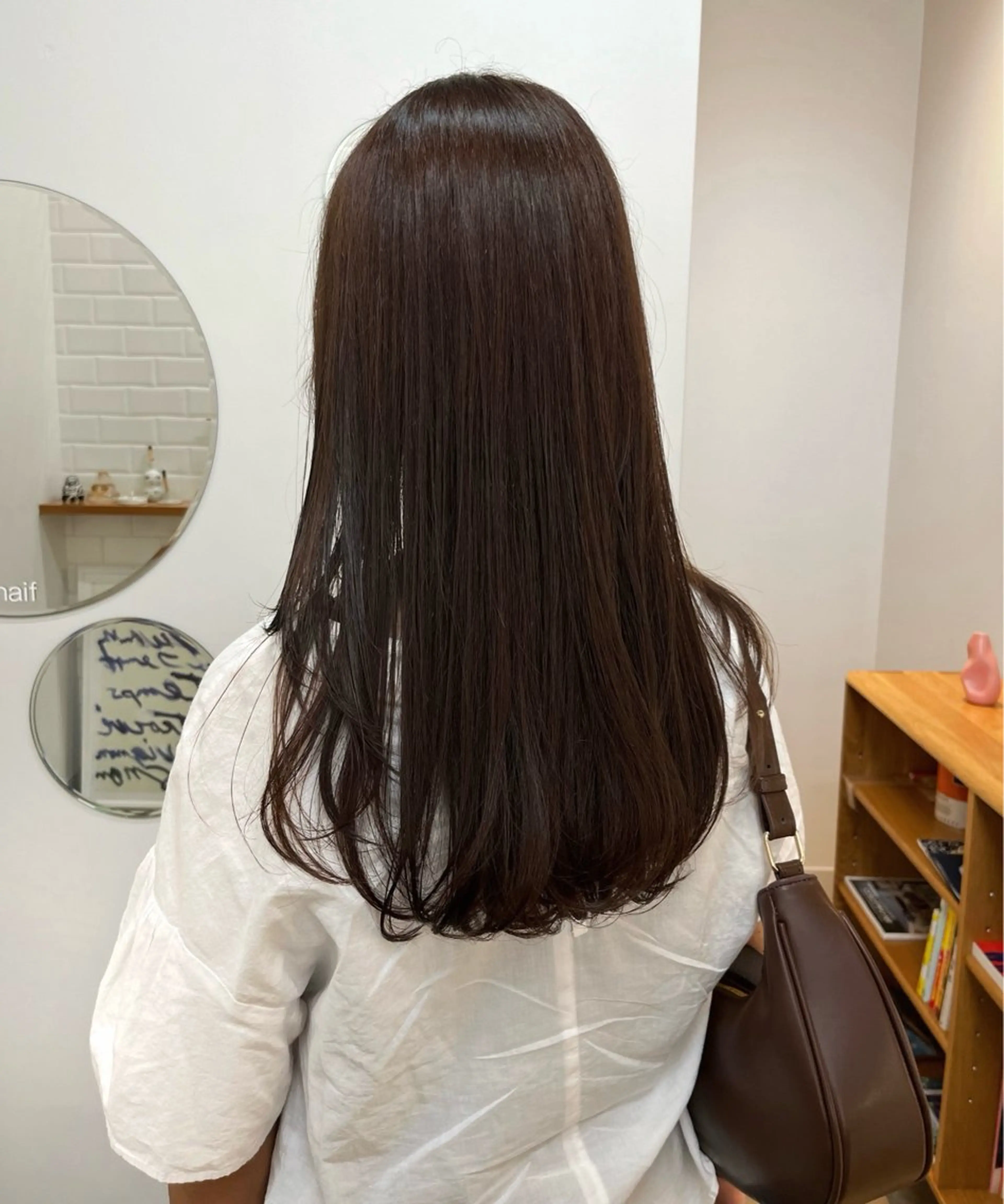 カラー ブラウンカラー オリーブブラウン ヘアカラー 都築 初果のヘアスタイル