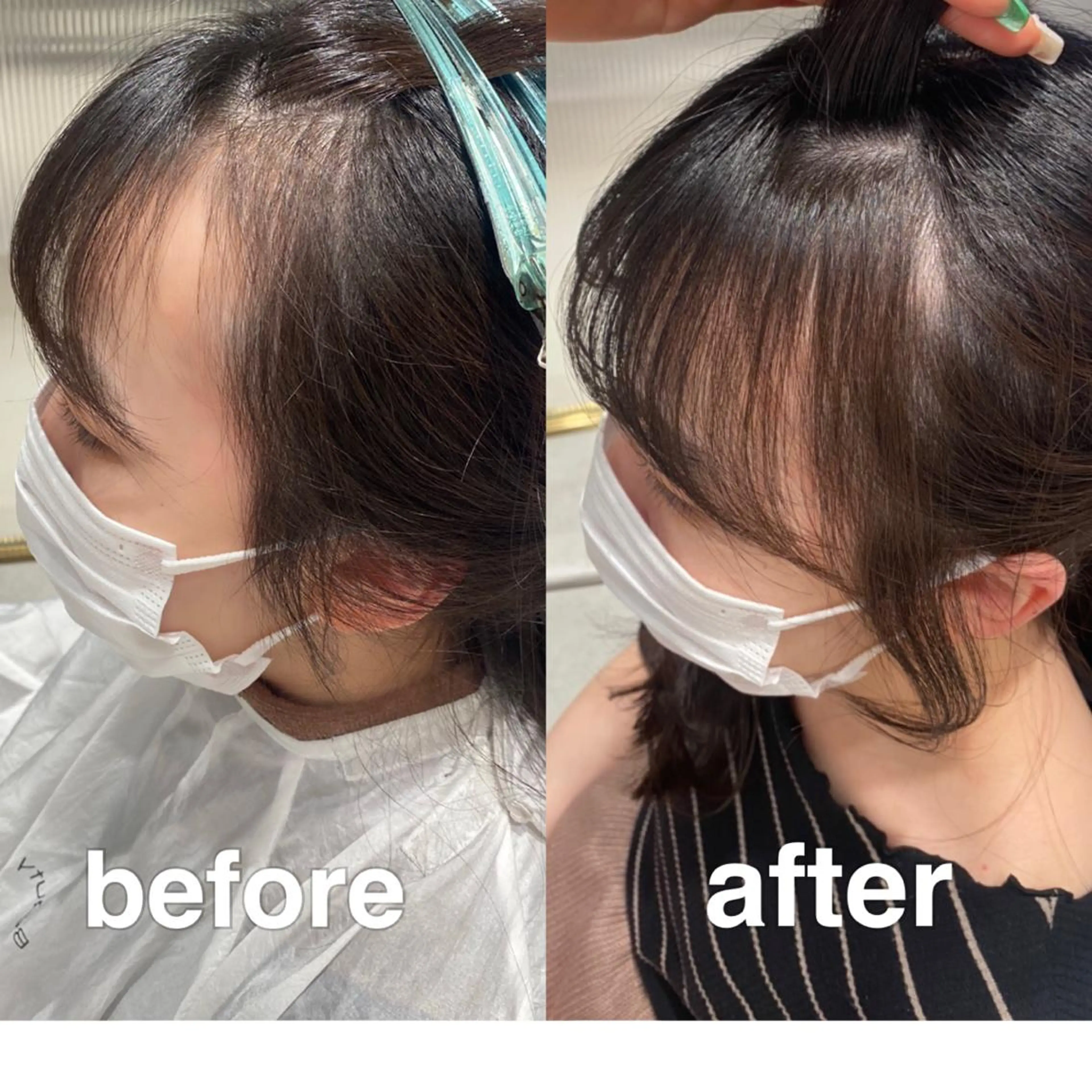 セミロング カラー パーマ ヘアアレンジ カット ヘアカラー トリートメント ヘアセット 小野寺瑞希 /最小顔カットのヘアスタイル