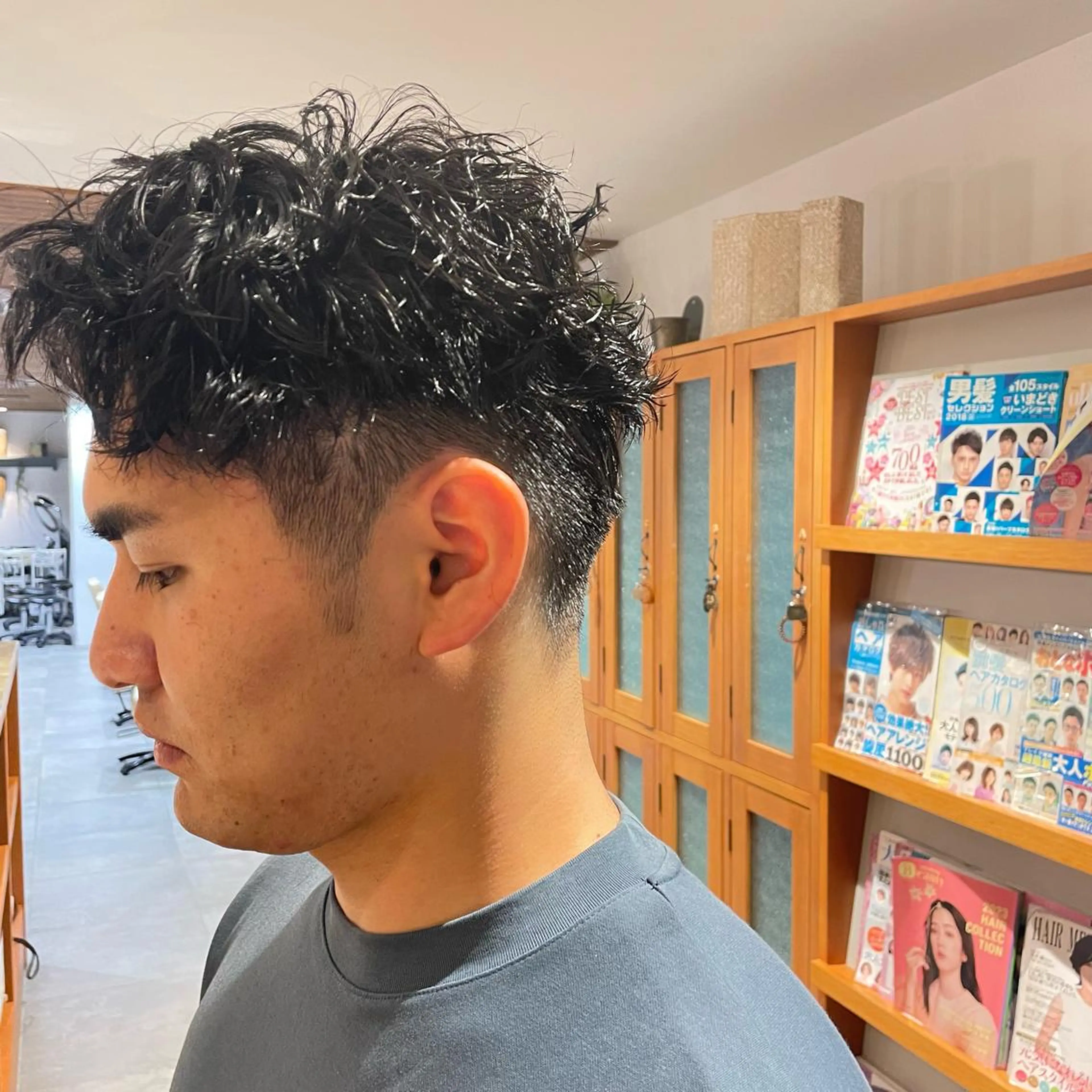 ショート パーマ メンズ カット パーマ isi(イシ)所属・isi／門真／古川橋 EITOのヘアスタイル