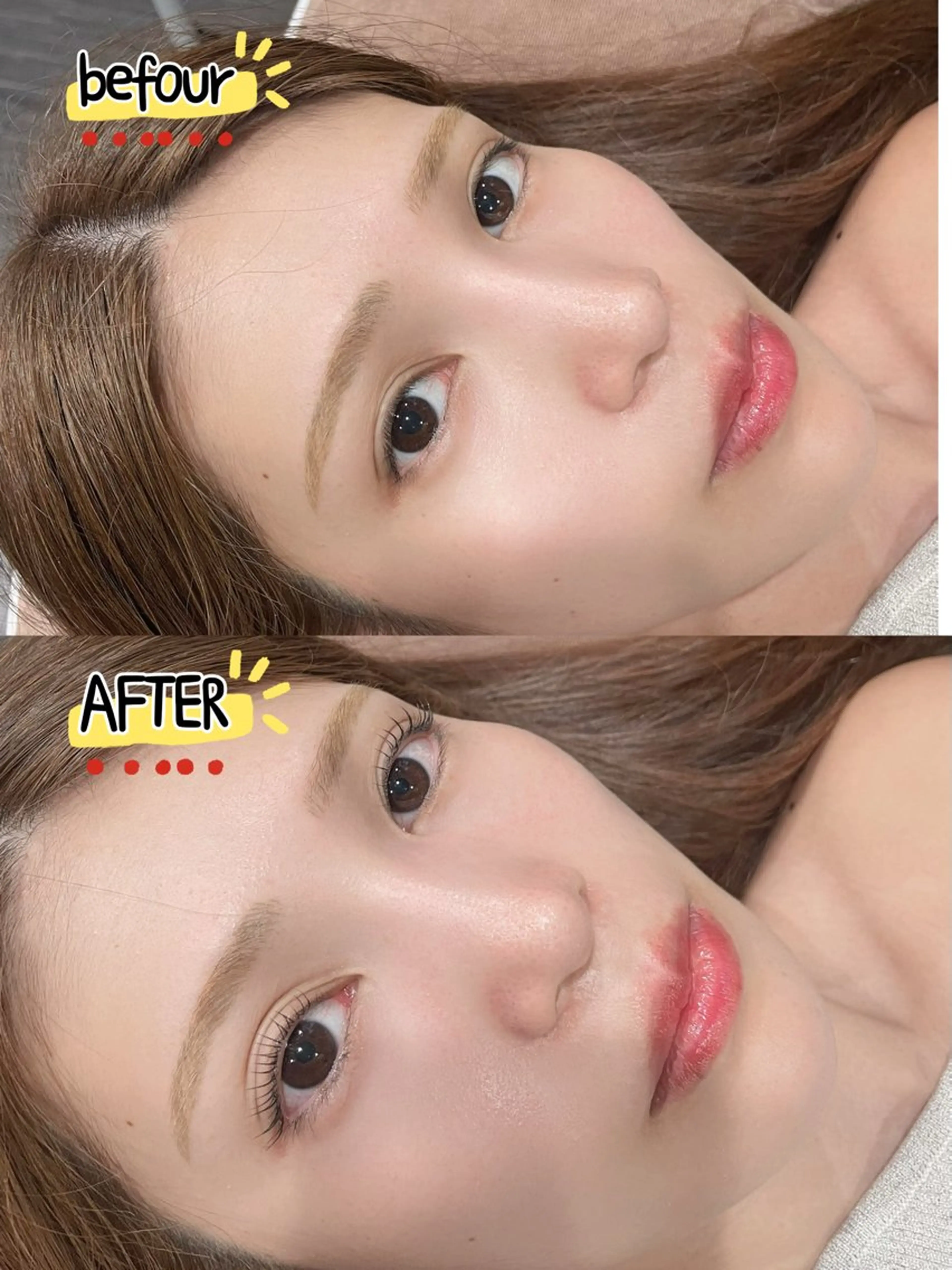 パーマ マツパ ネイルとまつ毛パーマ 束感仕上げ💕のネイルデザイン