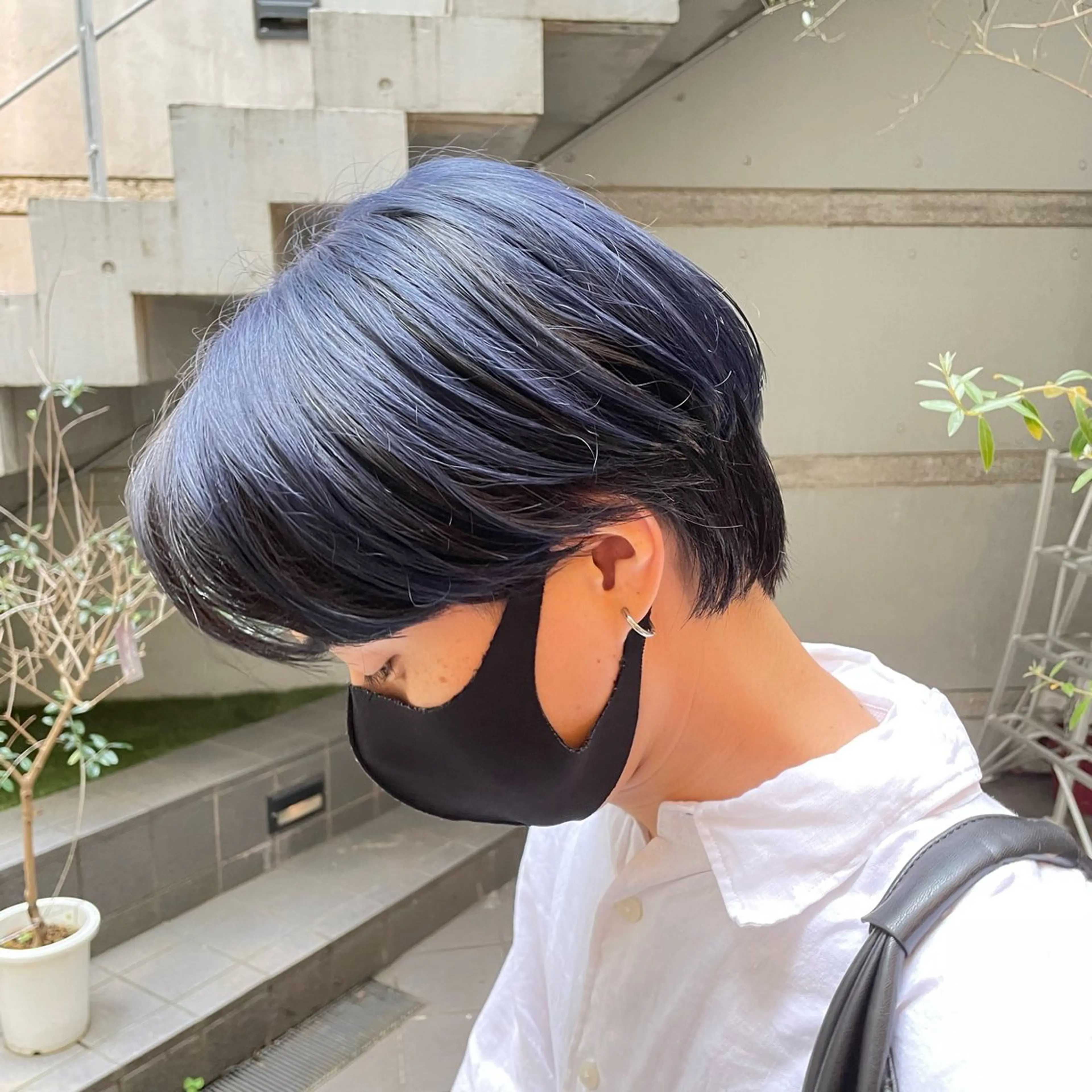 カット＋ポイントブリーチ＋カラーの写真