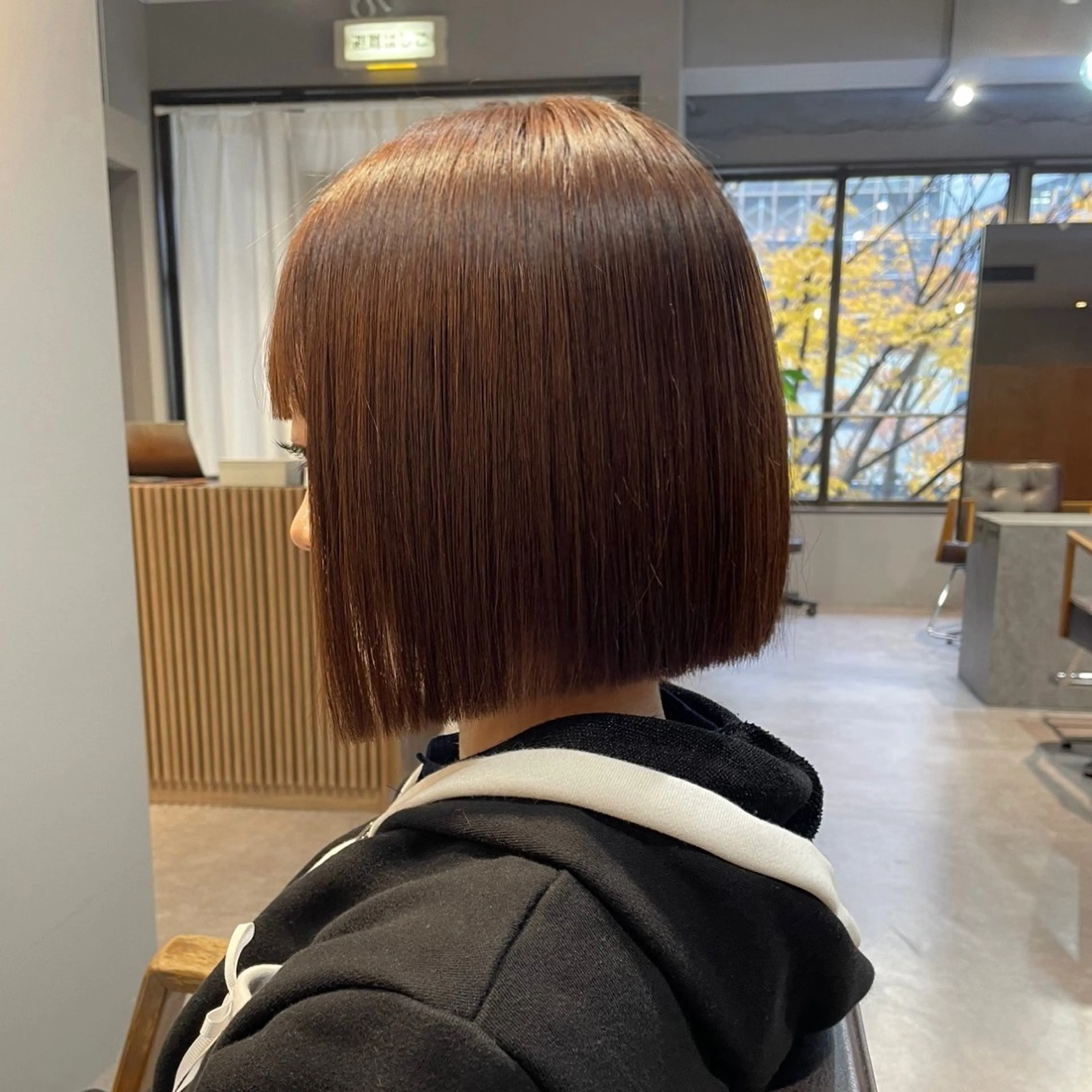 ショート カラー ブラウンカラー ボブ 縮毛矯正 カット ヘアカラー トリートメント Mimi🎀 ブリーチなしＷカラーのヘアスタイル