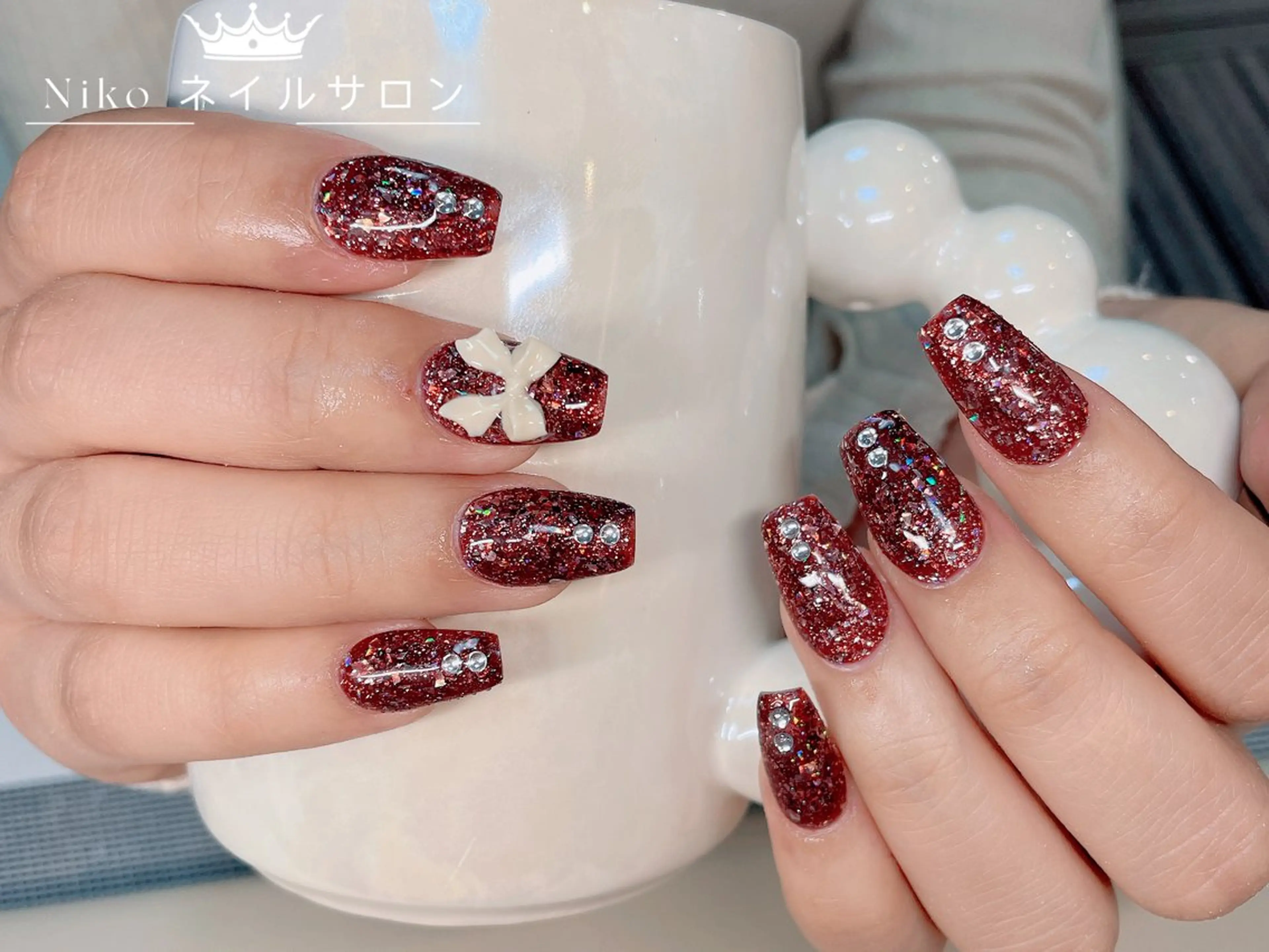 ネイル 長さ出し フットネイル フレンチネイル ジェルネイル 韓国ネイル Niko nailサロンのネイルデザイン