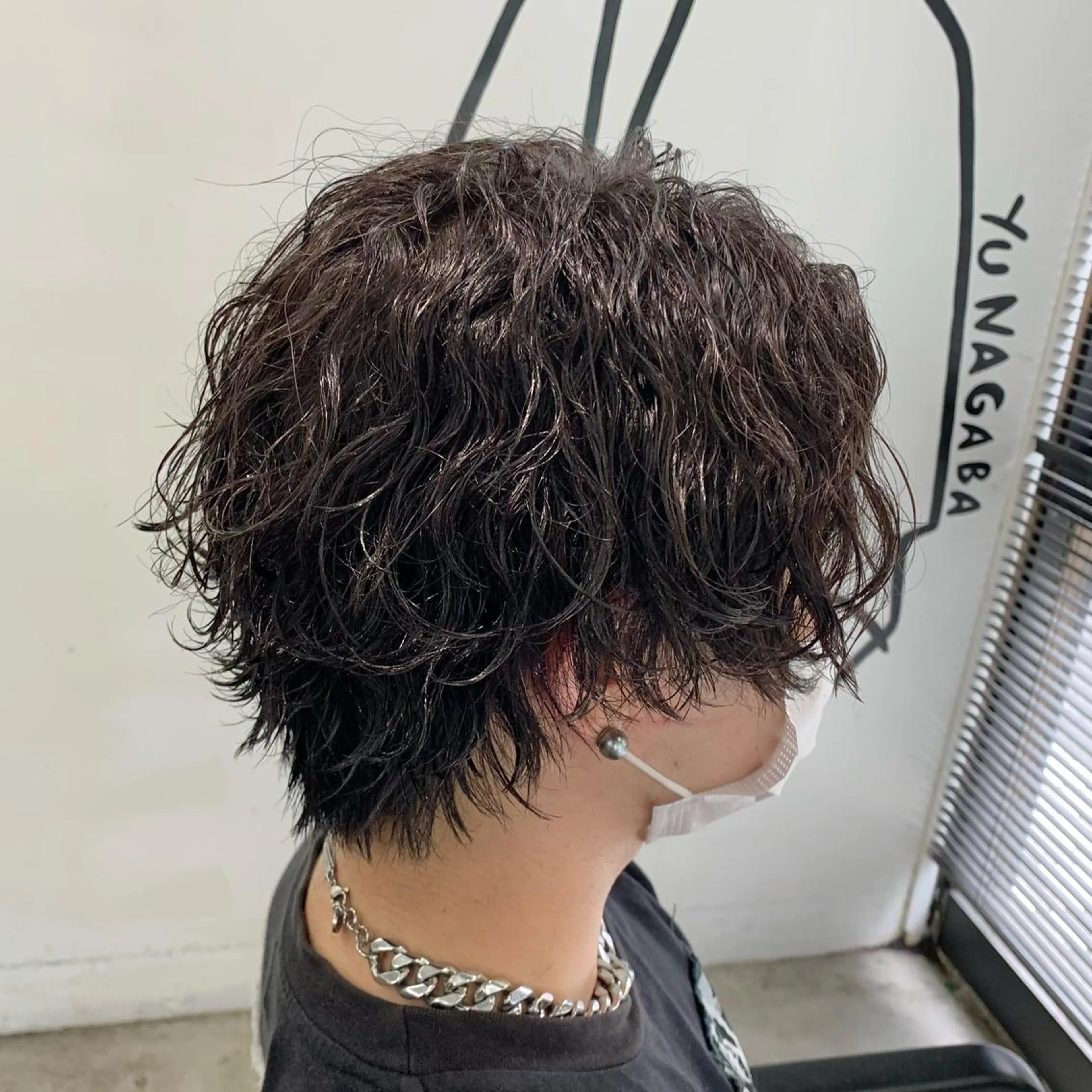 ショート パーマ メンズ 波巻きパーマ カット パーマ メンズ特化美容師/ 藤戸 椋のヘアスタイル