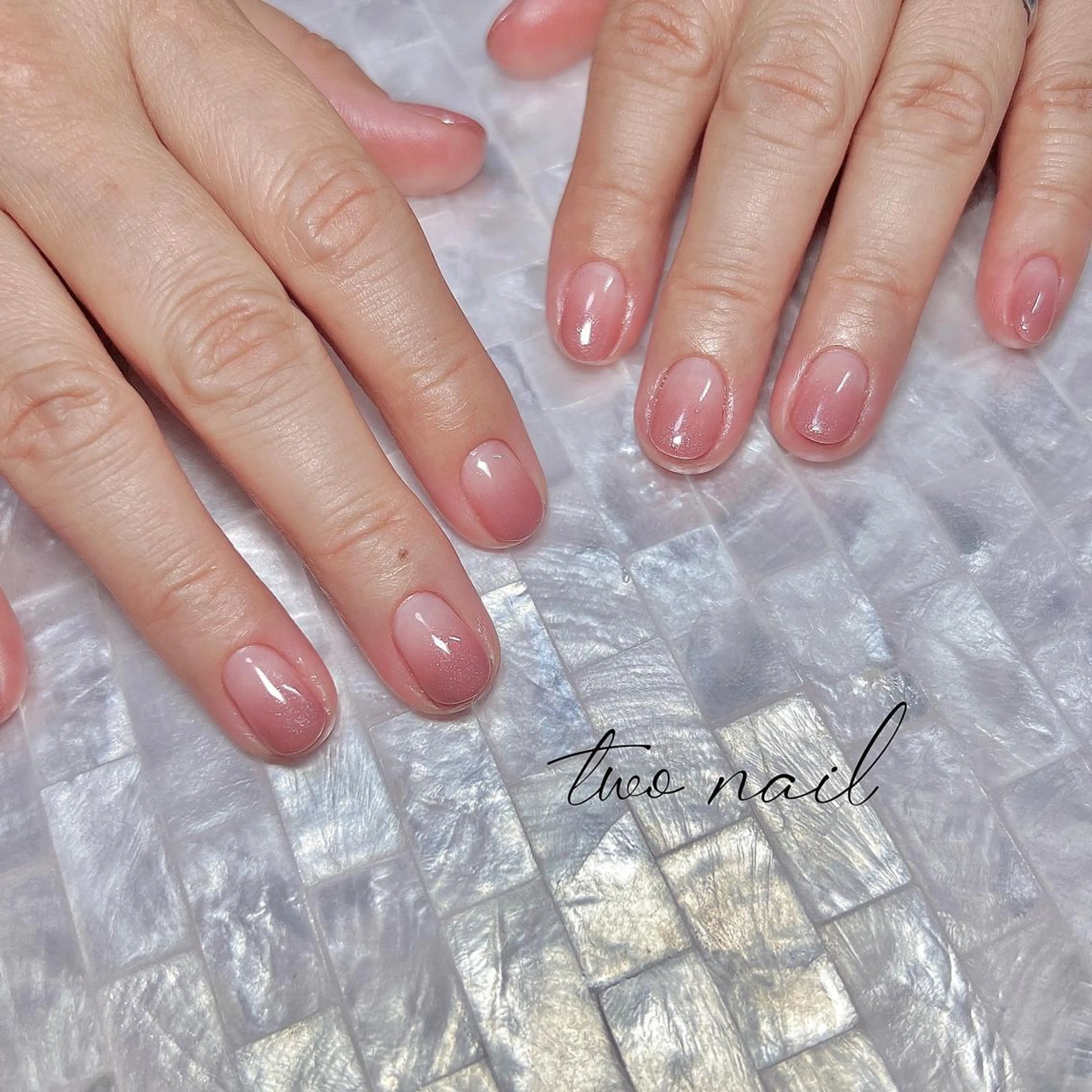 ネイル アートネイル フットネイル ハート キラキラネイル ニュアンスネイル ハンドネイル two nailのネイルデザイン