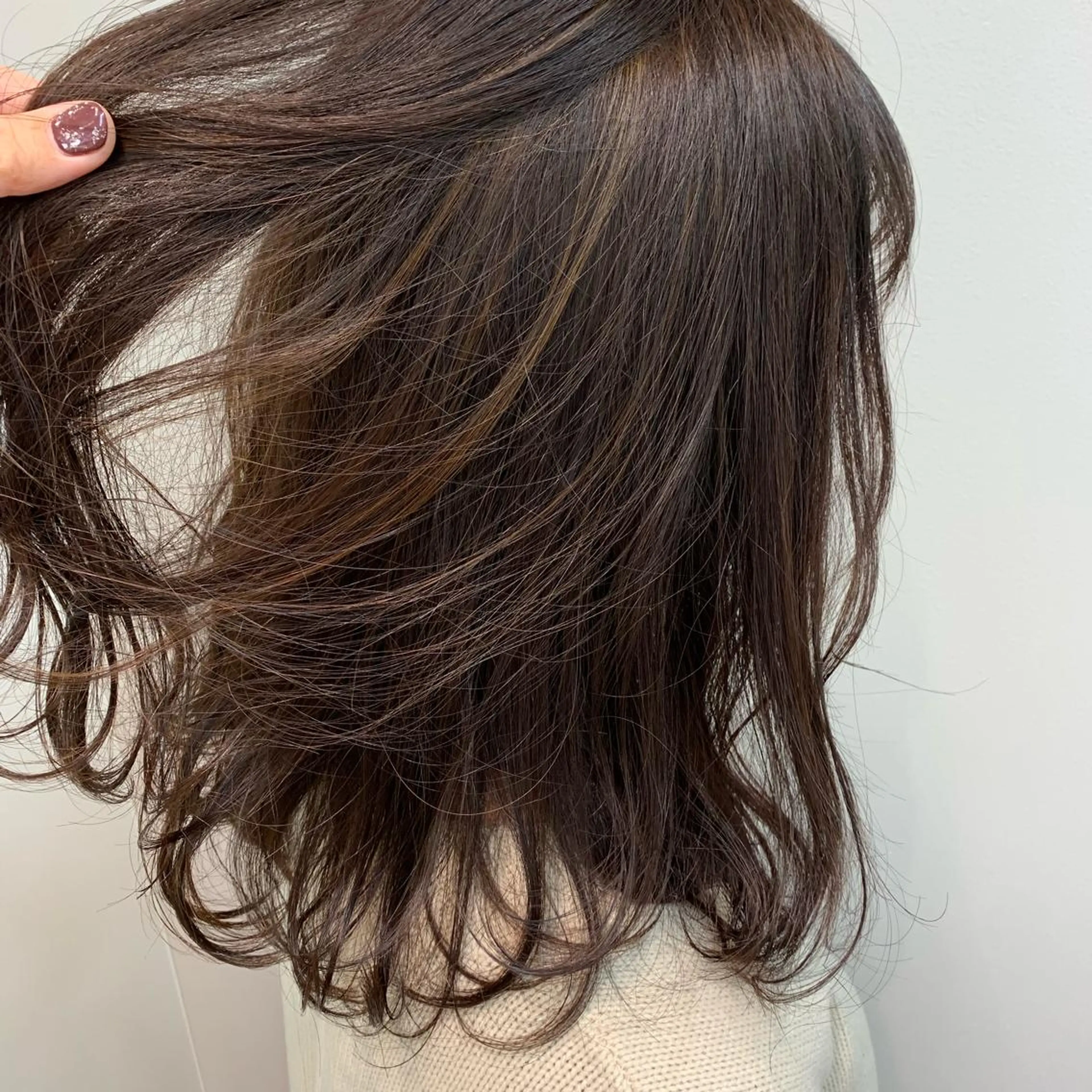 セミロング ハイライト 👑満足度1000% 重村 春奈👑のヘアスタイル