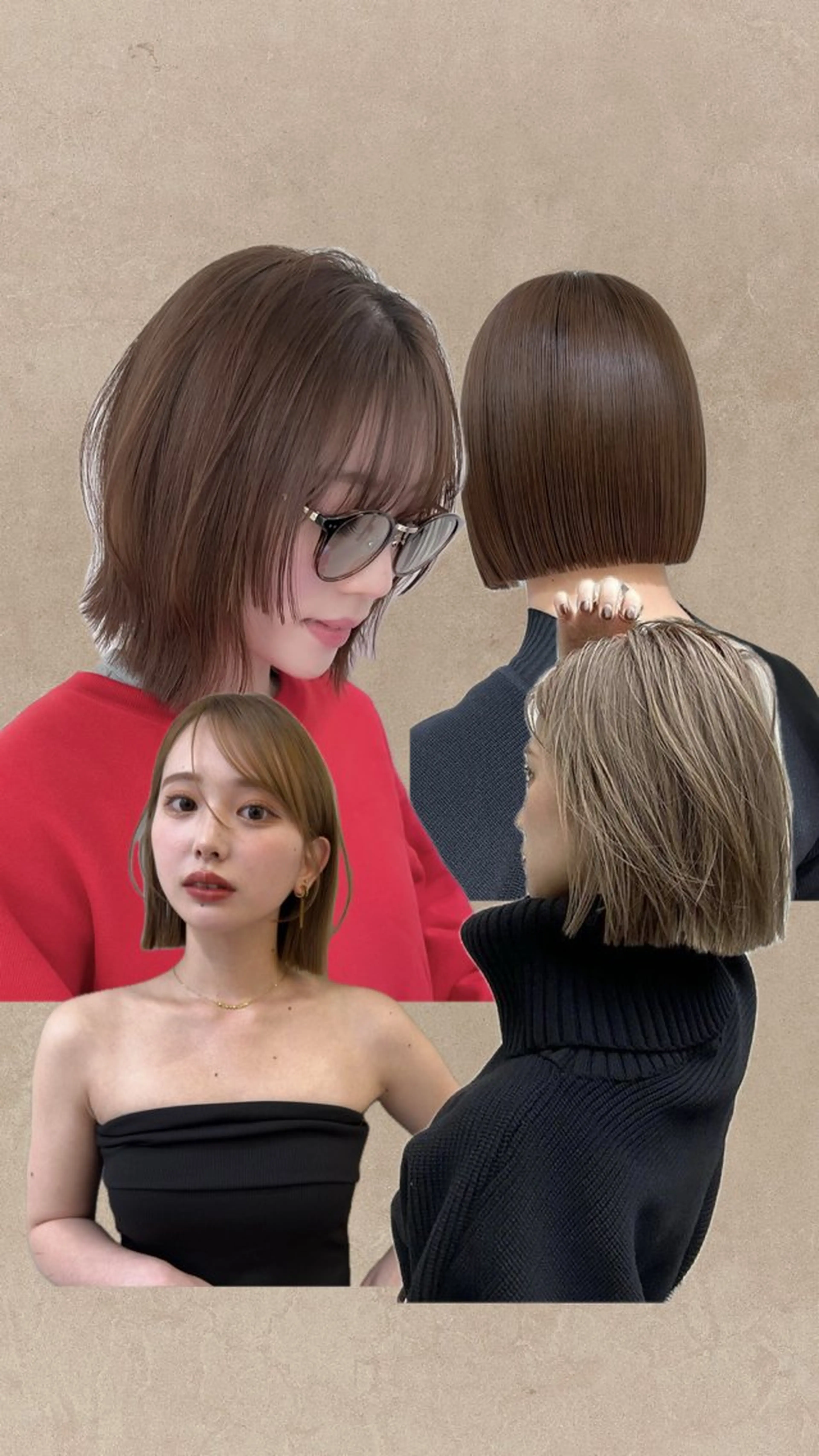 ショート カラー ベージュカラー ブリーチ 透明感カラー ブリーチなしカラー ボブ 透明感ベージュ/ボブ /表参道 yunaのヘアスタイル