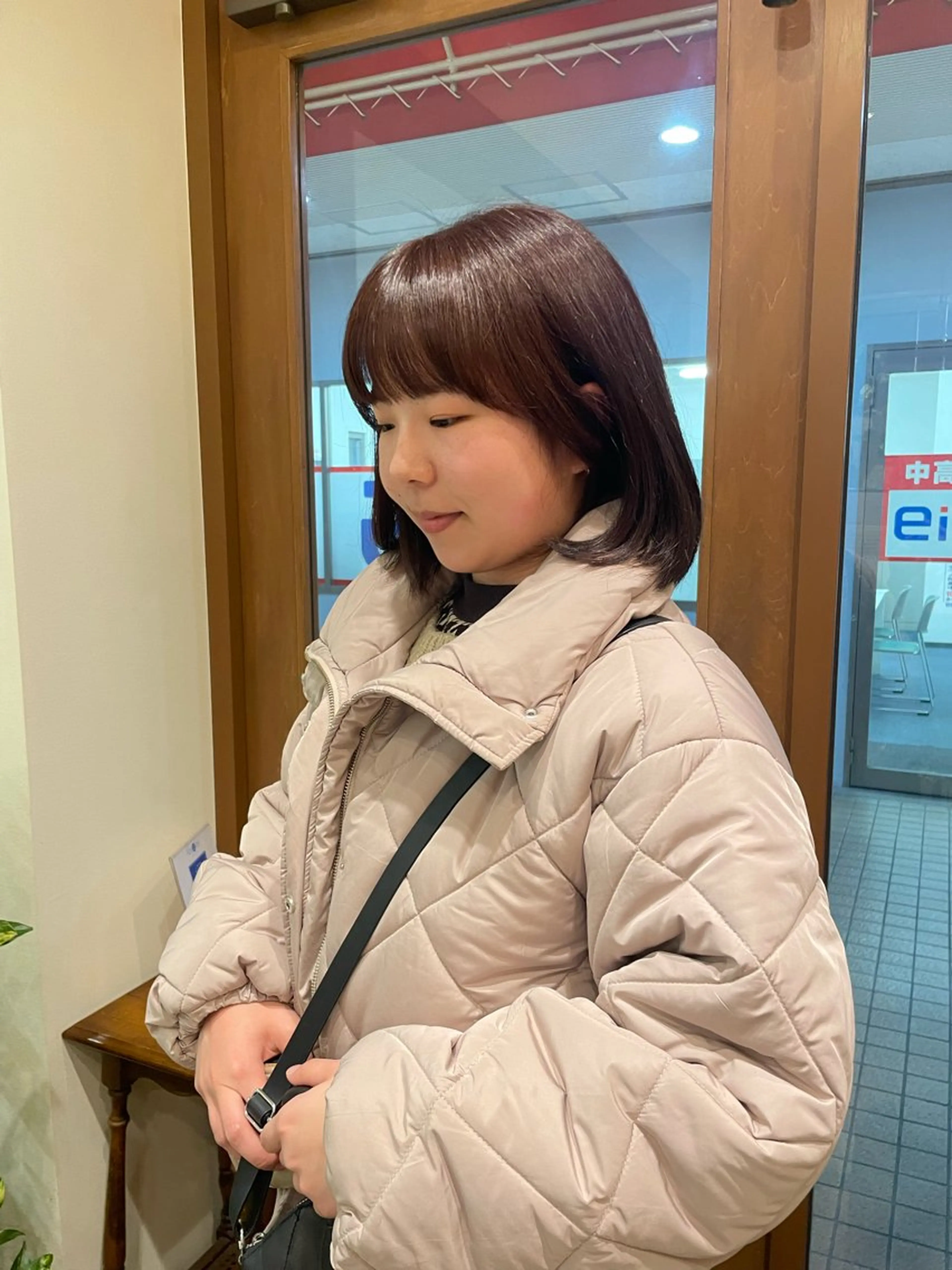 ミディアム カラー ブラウンカラー ピンクカラー 髪質改善/Bloss om🌷高橋沙衣のヘアスタイル