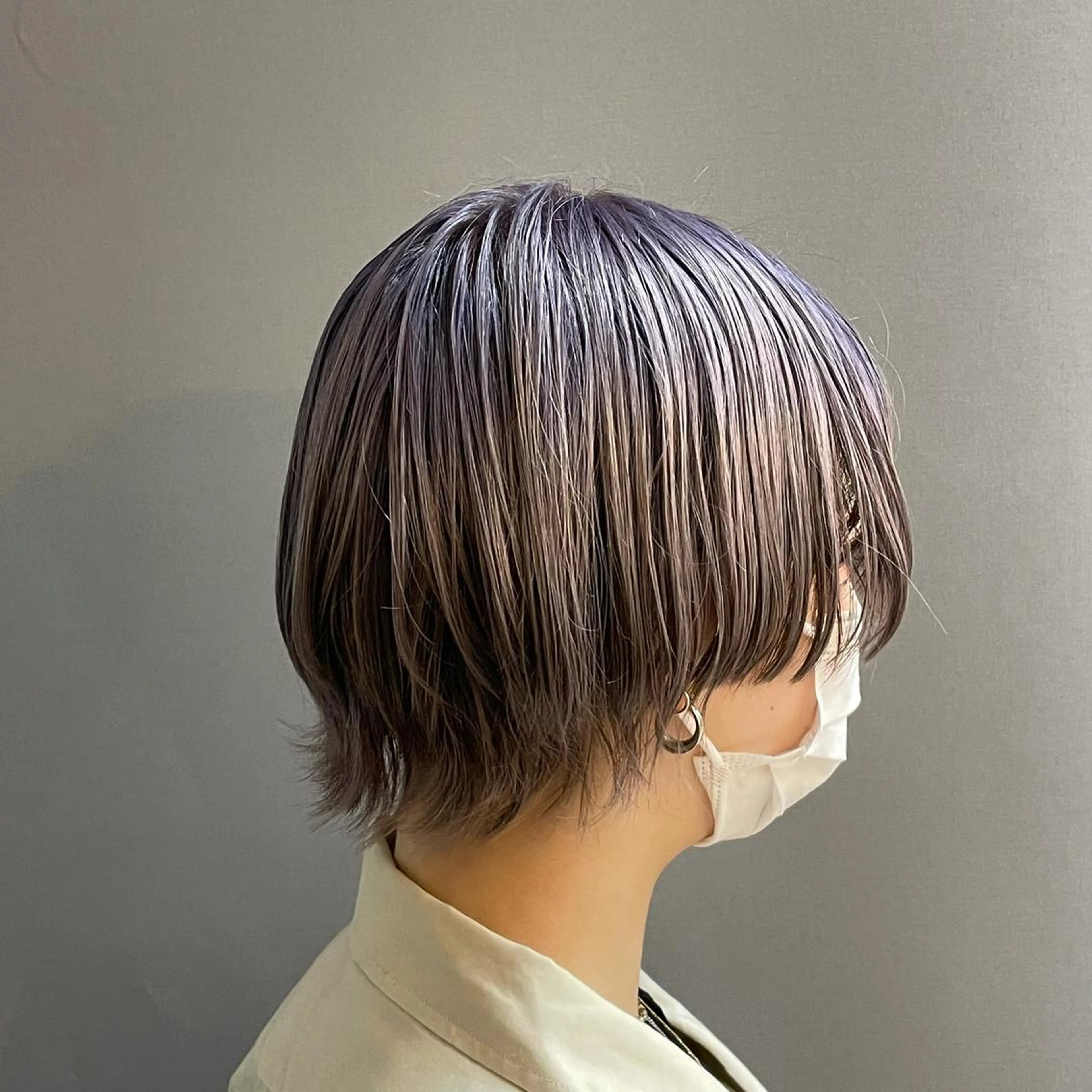 ショート カラー グラデーションカラー メンズパーマ 本多のヘアスタイル