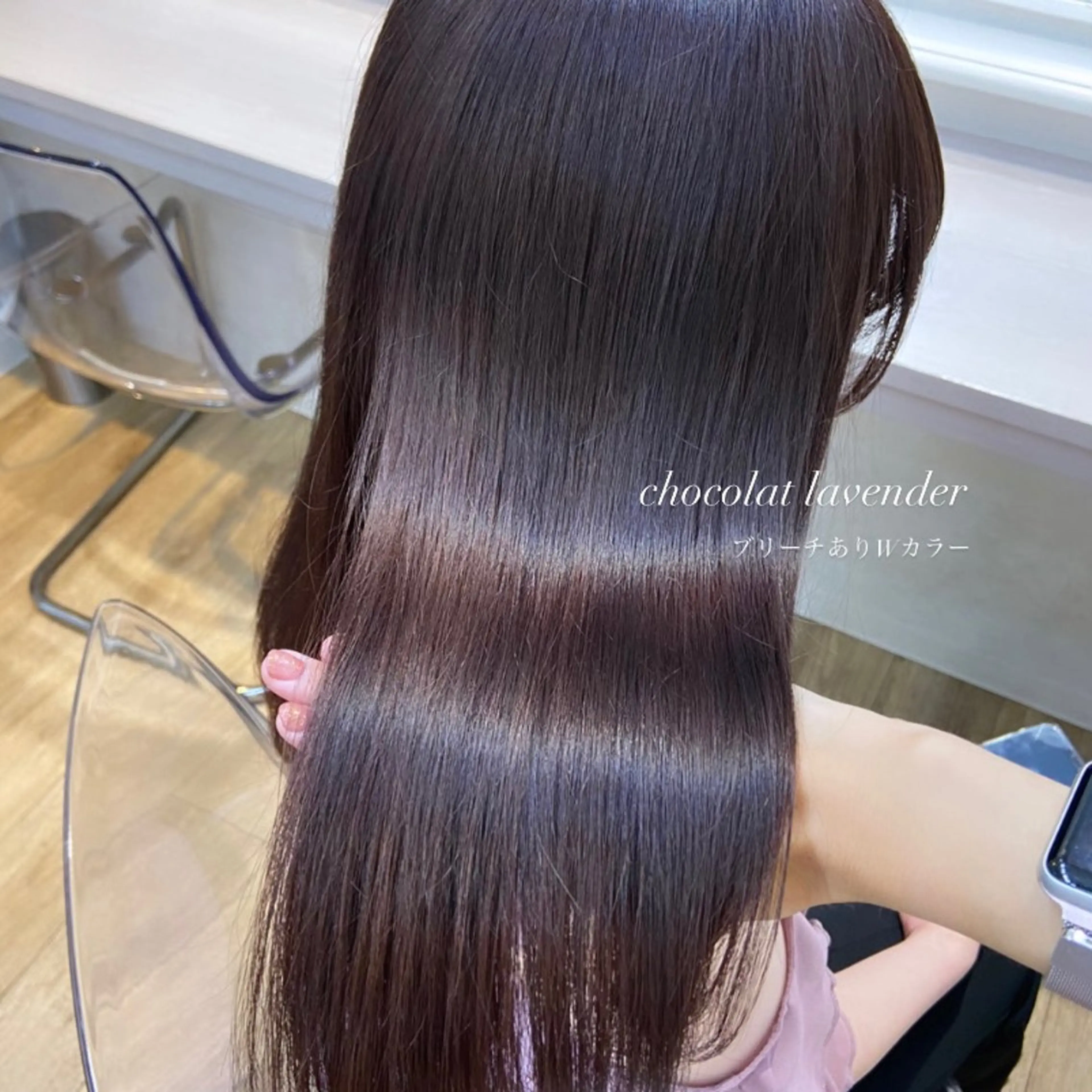 セミロング カラー ベージュカラー ブリーチ ケアブリーチ 透明感カラー ダブルカラー mai 🎀 / 梅田美容室のヘアスタイル