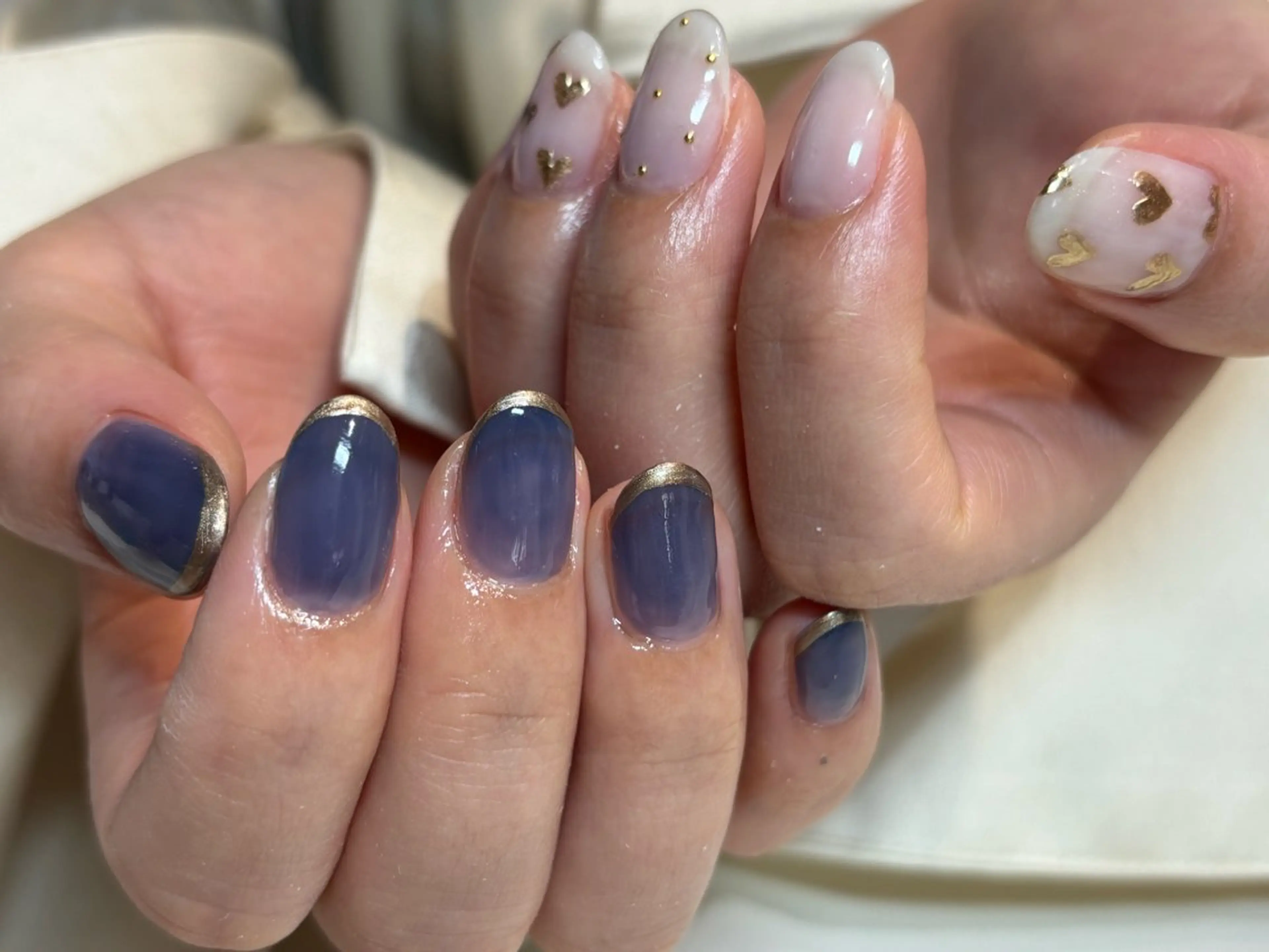 ネイル フットネイル フレンチネイル ジェルネイル グラデーション マグネットネイル ハンドネイル ヘアー.ネイル二刀流 misa🫧のヘアスタイル