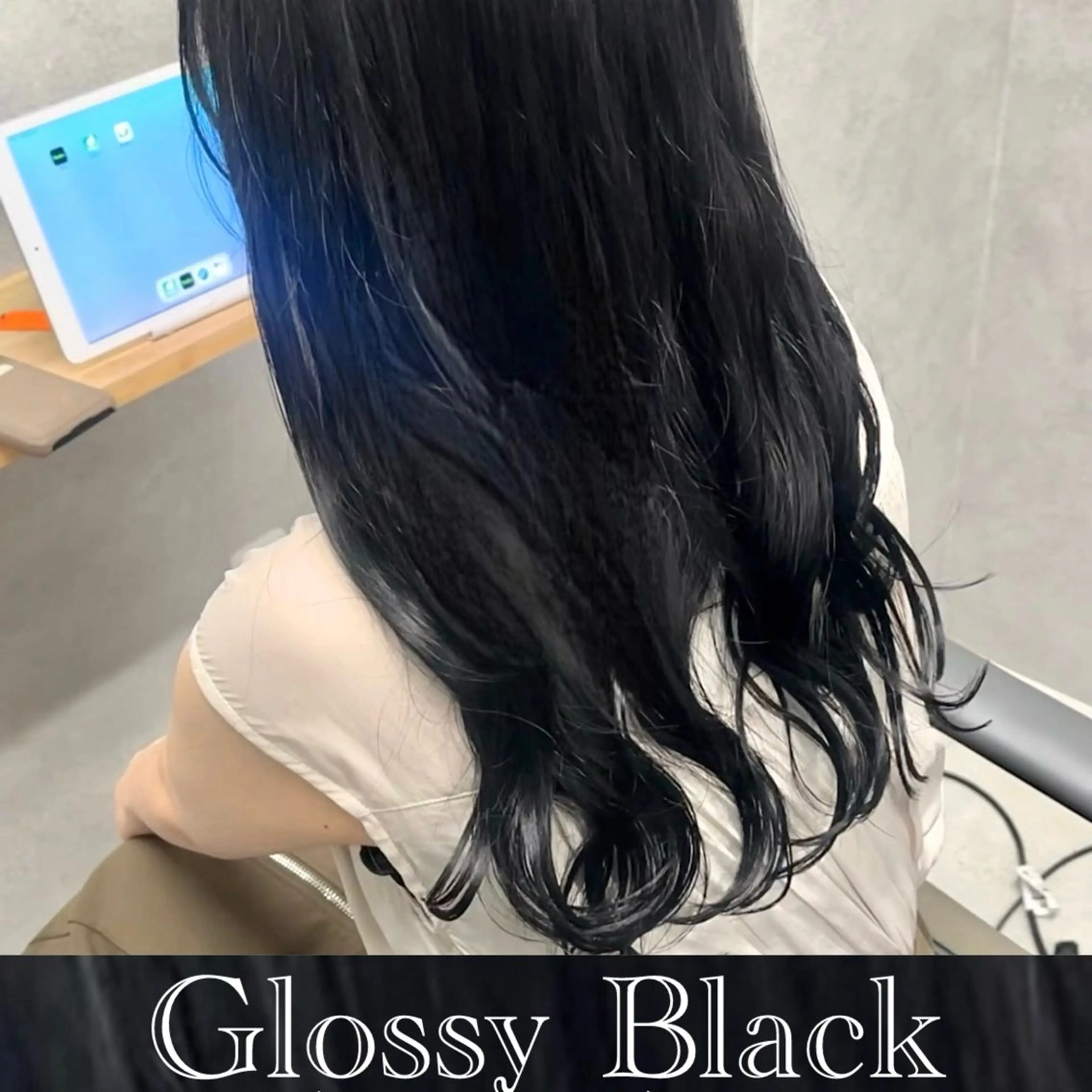 セミロング ケアカラー 縮毛矯正 ヘアカラー 縮毛矯正 縮毛矯正/透明感 グレージュ/辻部雅人のヘアスタイル