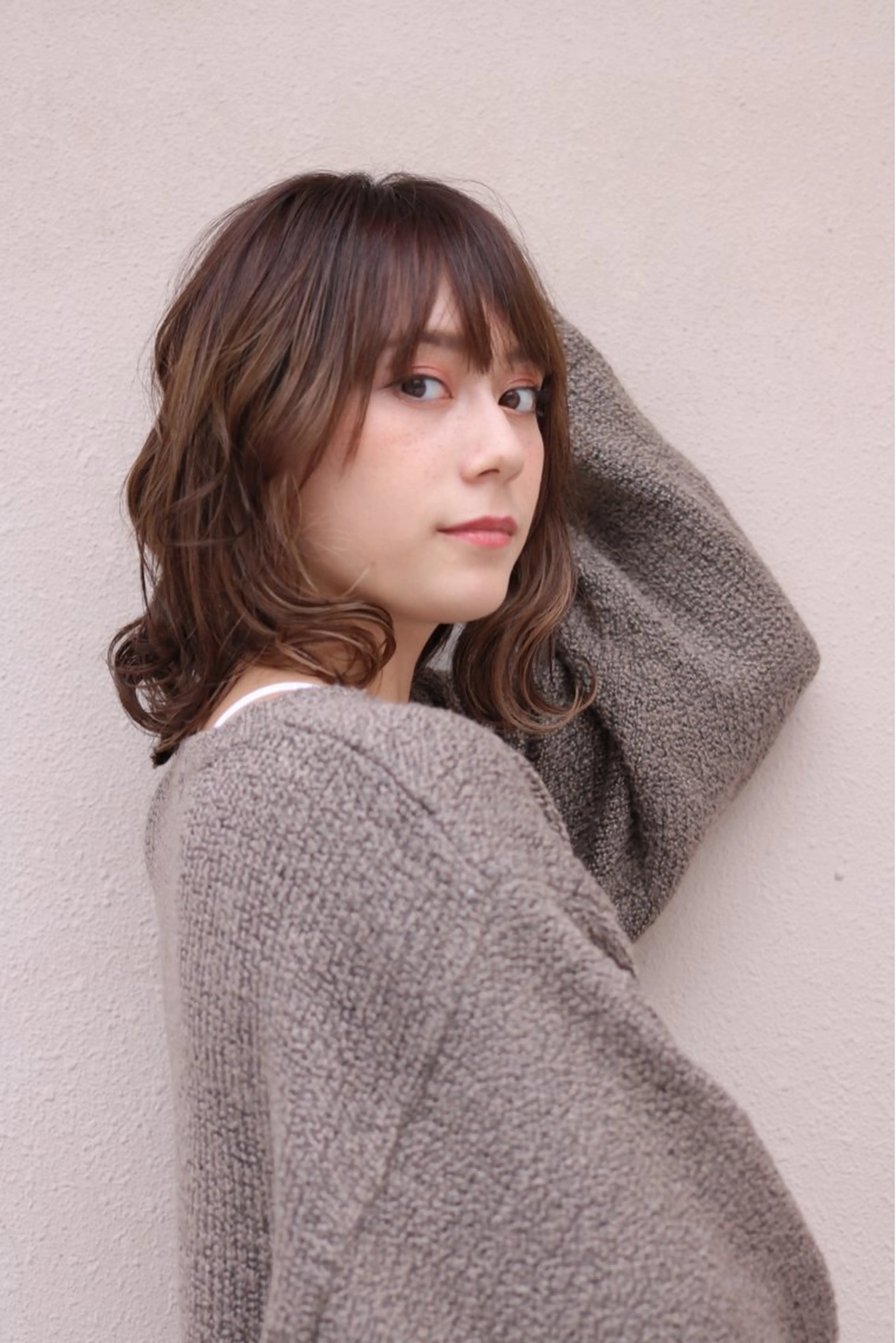 ミディアム カラー カット ヘアカラー トリートメント SORA 麻布十番のヘアスタイル