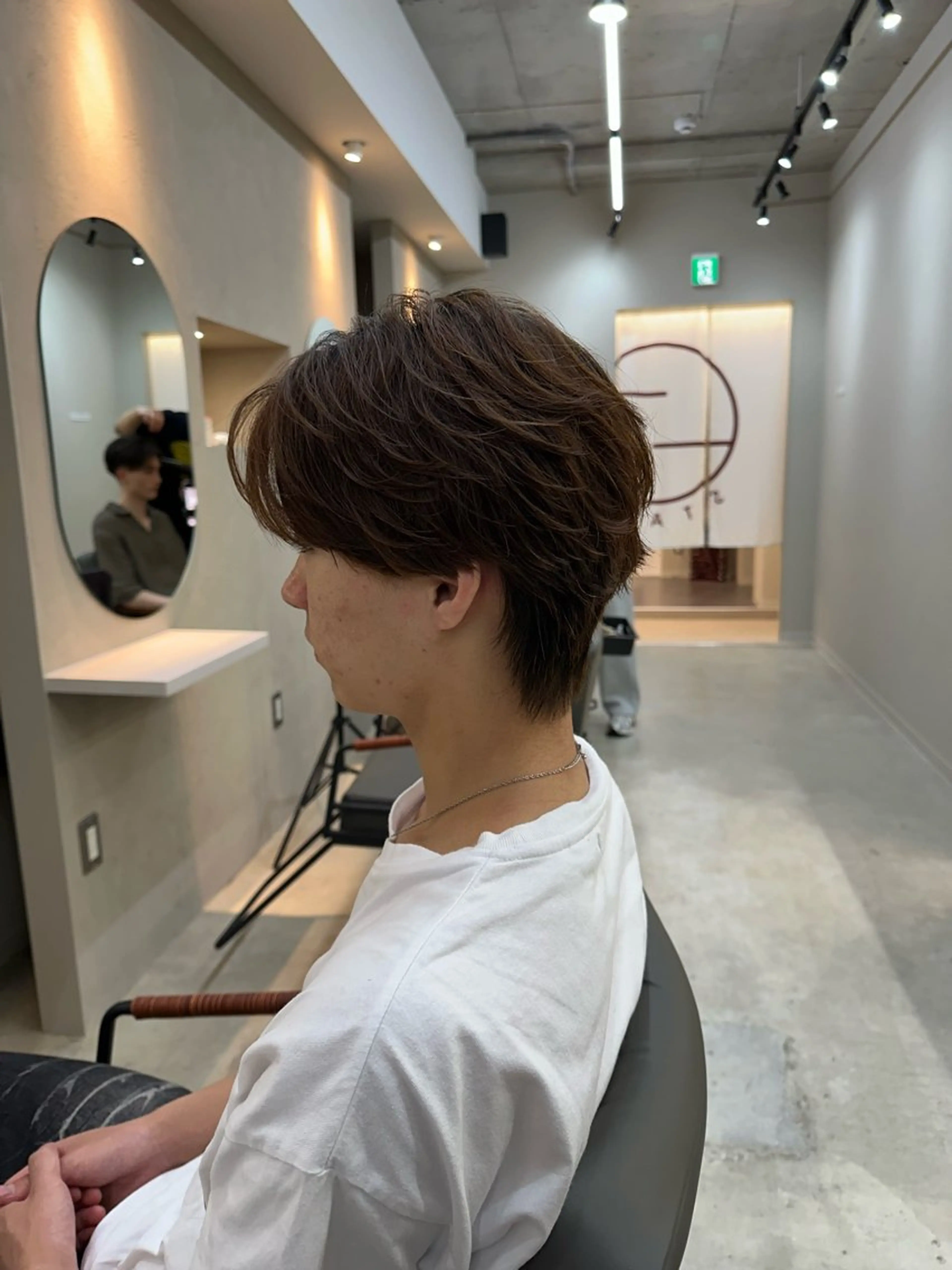 ショート パーマ メンズ カット パーマ 木下 健心のヘアスタイル