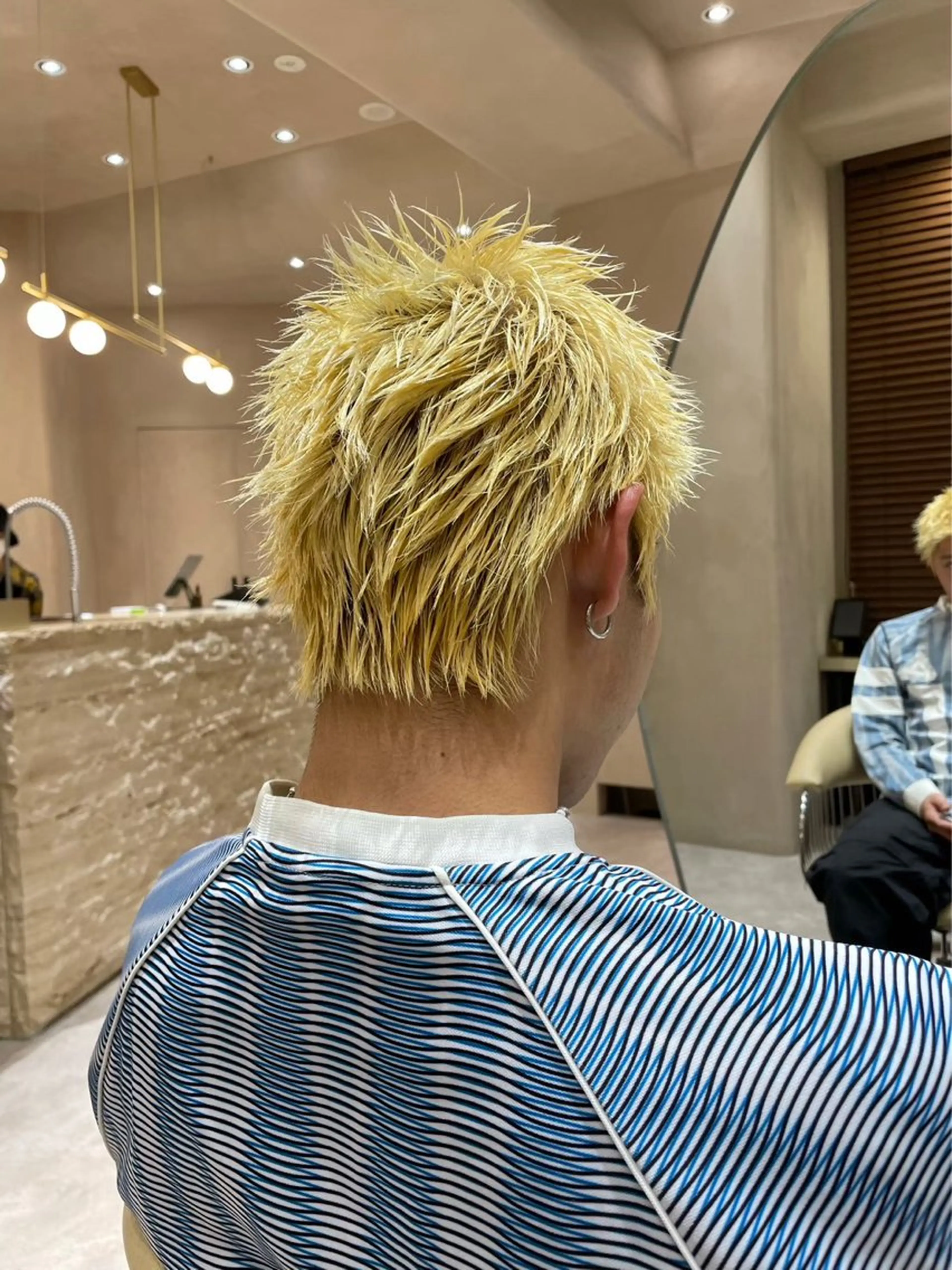 ショート カラー メンズ ヘアカラー heavenly by HAVANA新宿所属・メンズショート/ピン パーマ/新宿/フウガのヘアスタイル