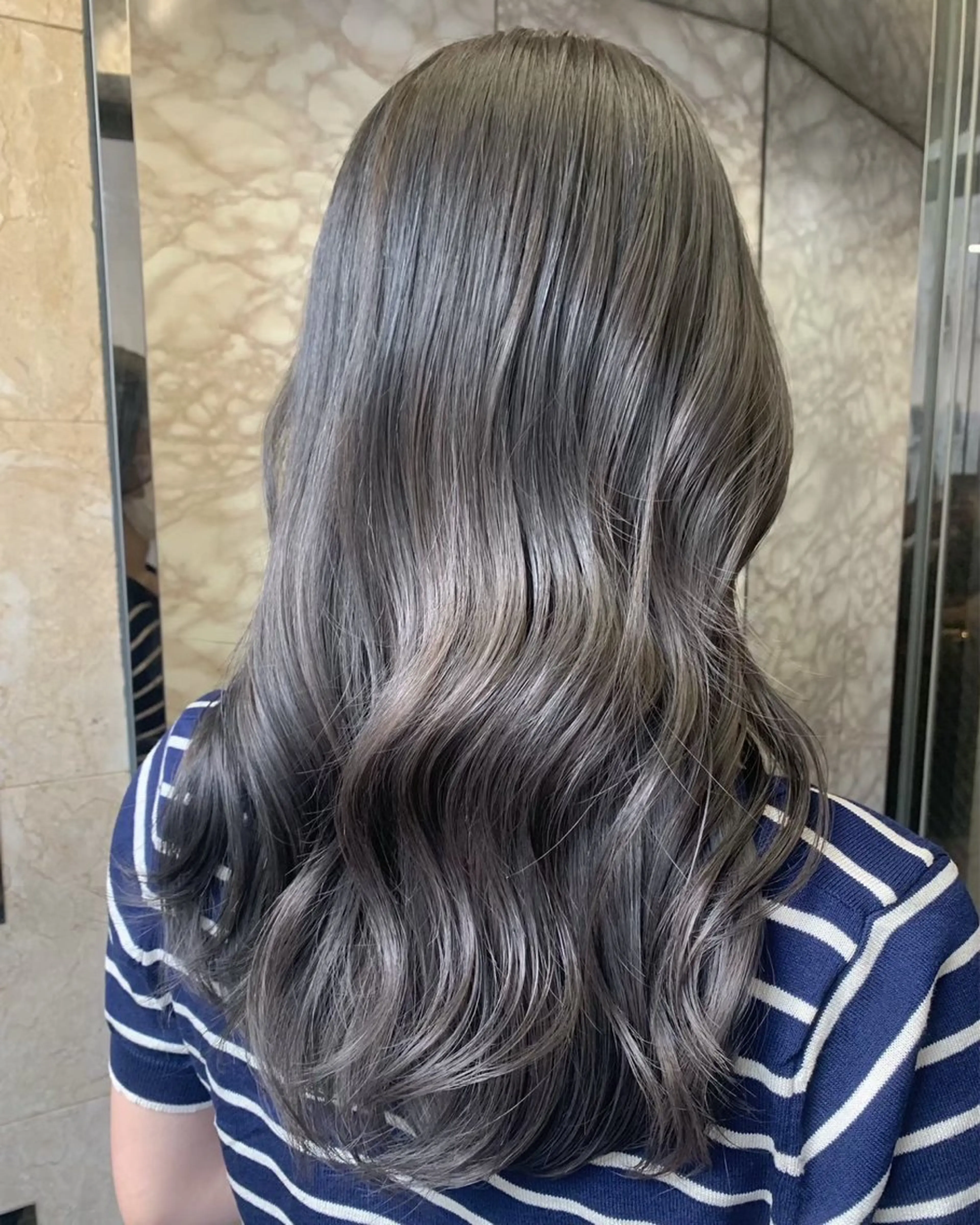 ロング カラー ヘアアレンジ ヘアカラー トリートメント ヘッドスパ ヘアセット 🫧透明感／艶カラー 🫧Ryuseiのヘアスタイル