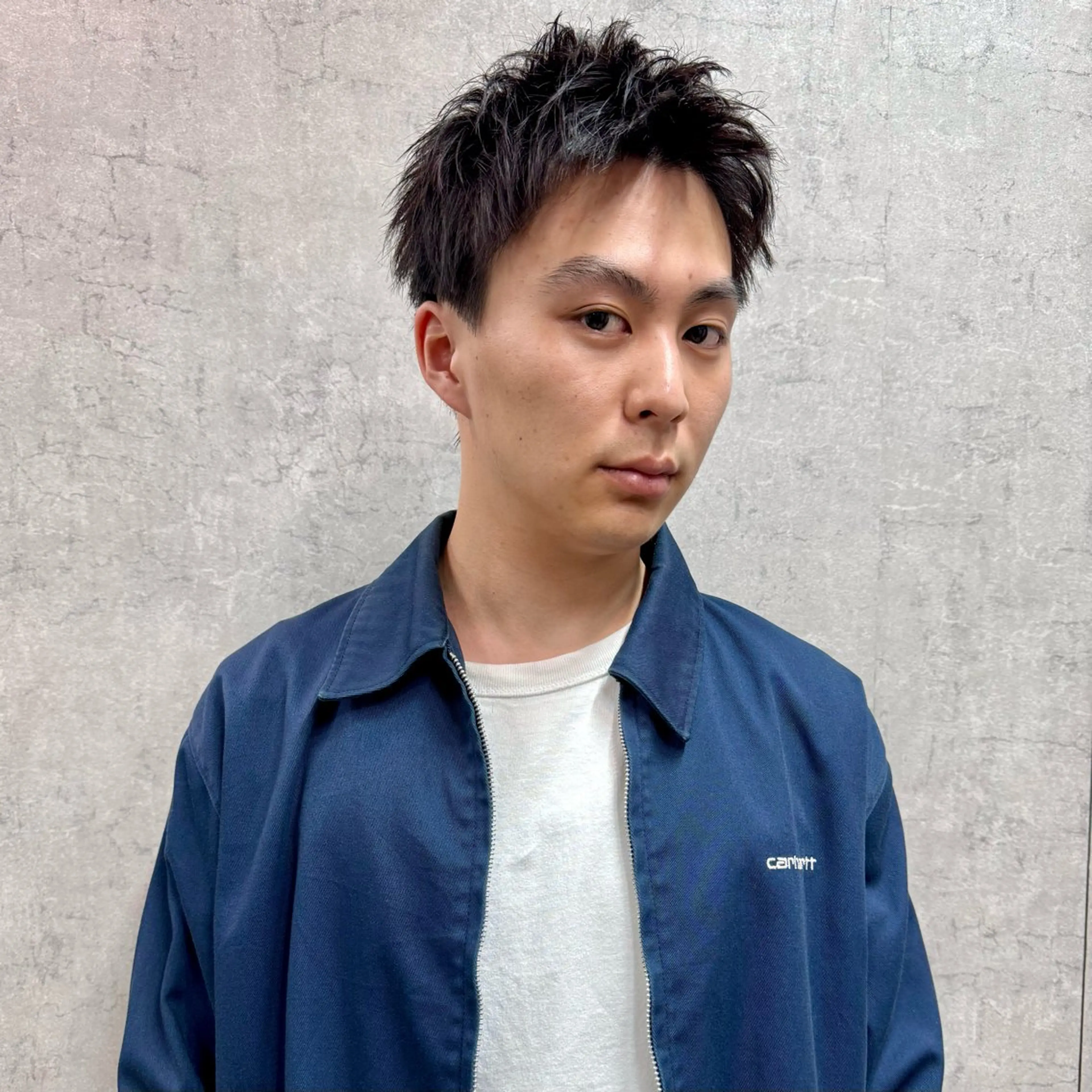ショート メンズ アップバング メンズ就活ヘア メンズパーマ メンズショート スパイキーショート カット ヘアセット 【池袋/スパイキー ショート】ⓝⓘⓜⓤのヘアスタイル