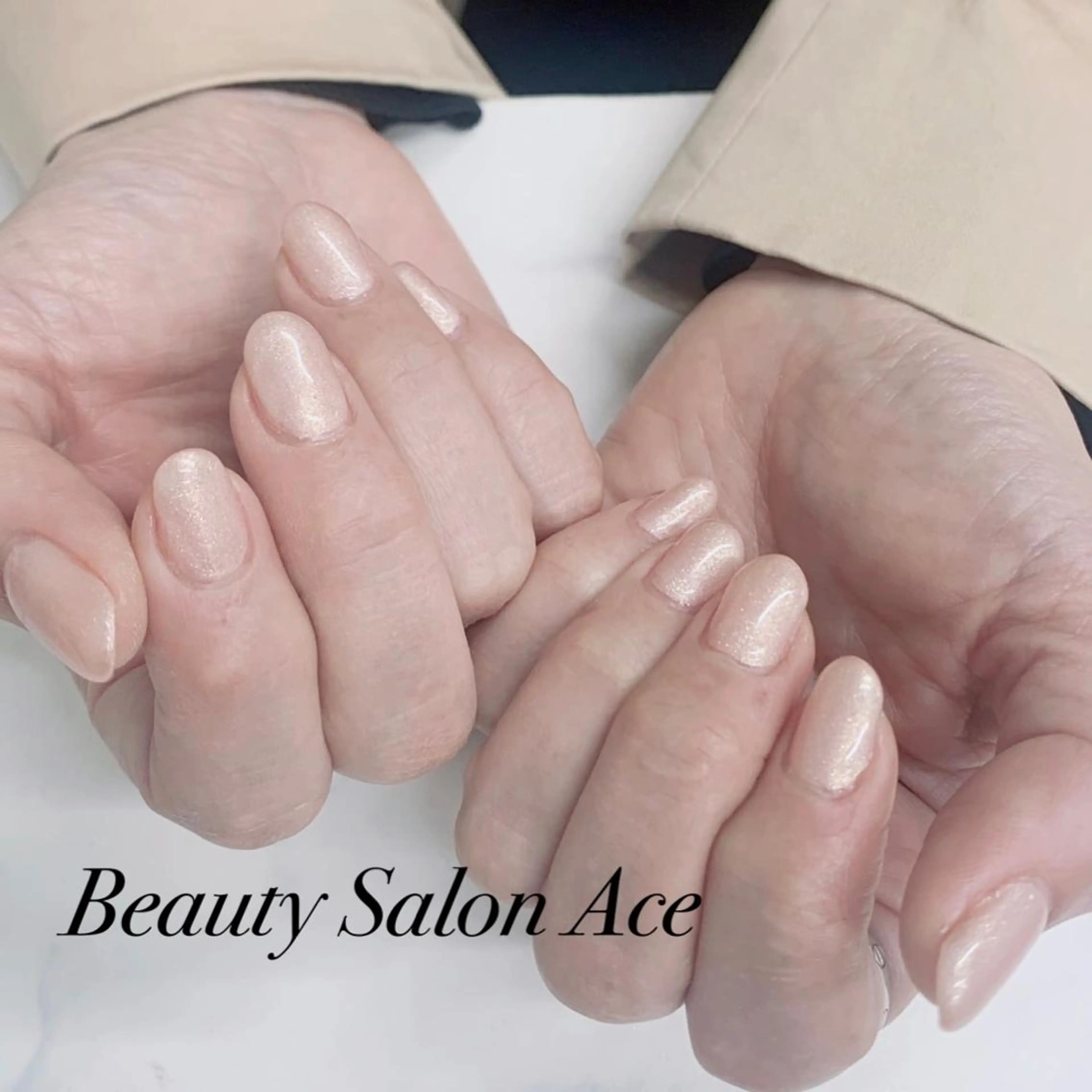 ネイル メンズネイル ワンカラーネイル 春ネイル ハンドネイル ハンドケア Beauty Salon Ace（ネイルサロン　エース）所属・池袋フィルイン Ace♡長さだしのネイルデザイン