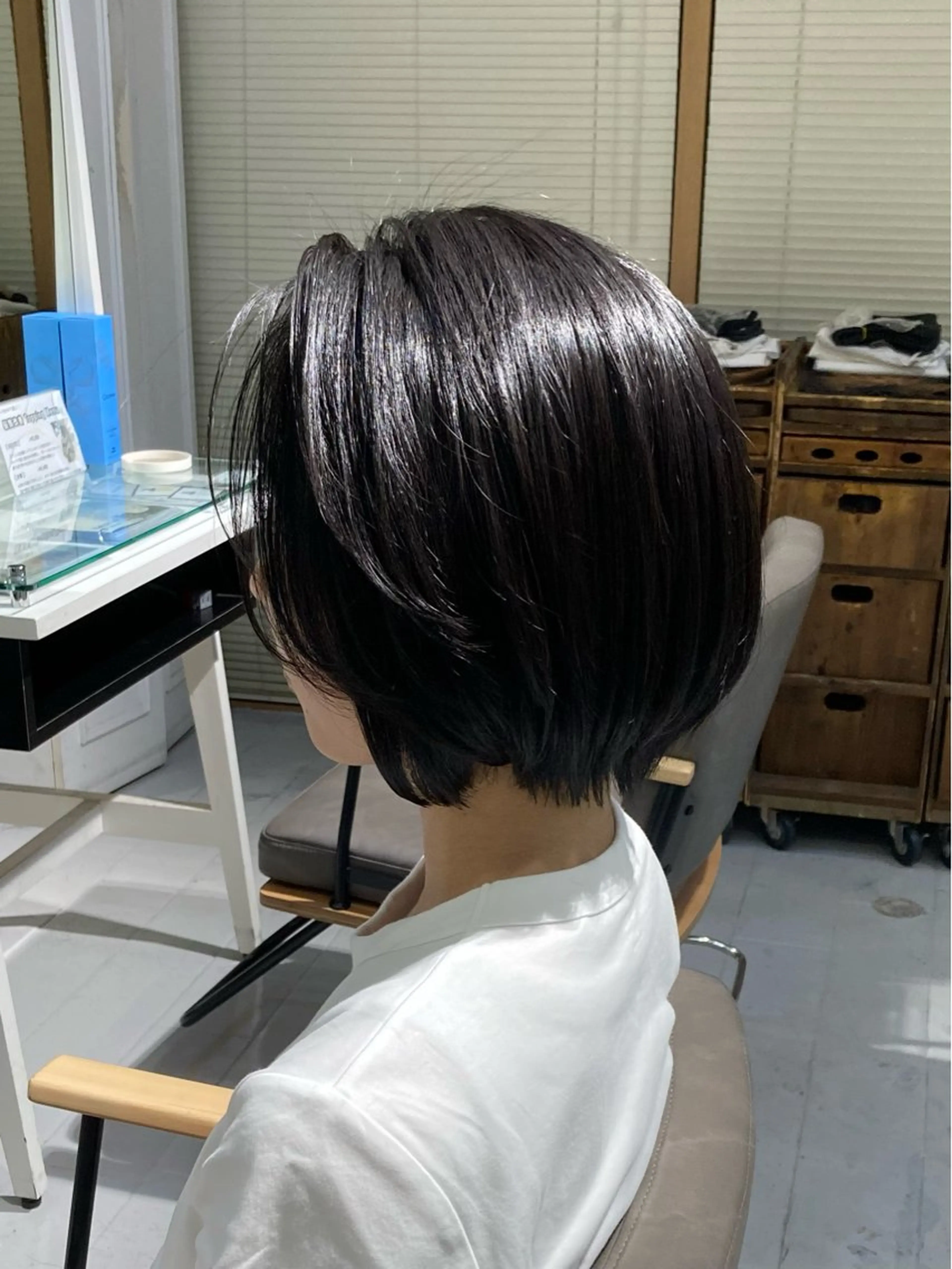 ショート カット ヘアカラー トリートメント 🫧ゆうき🪽 髪質改善/ハイライトのヘアスタイル