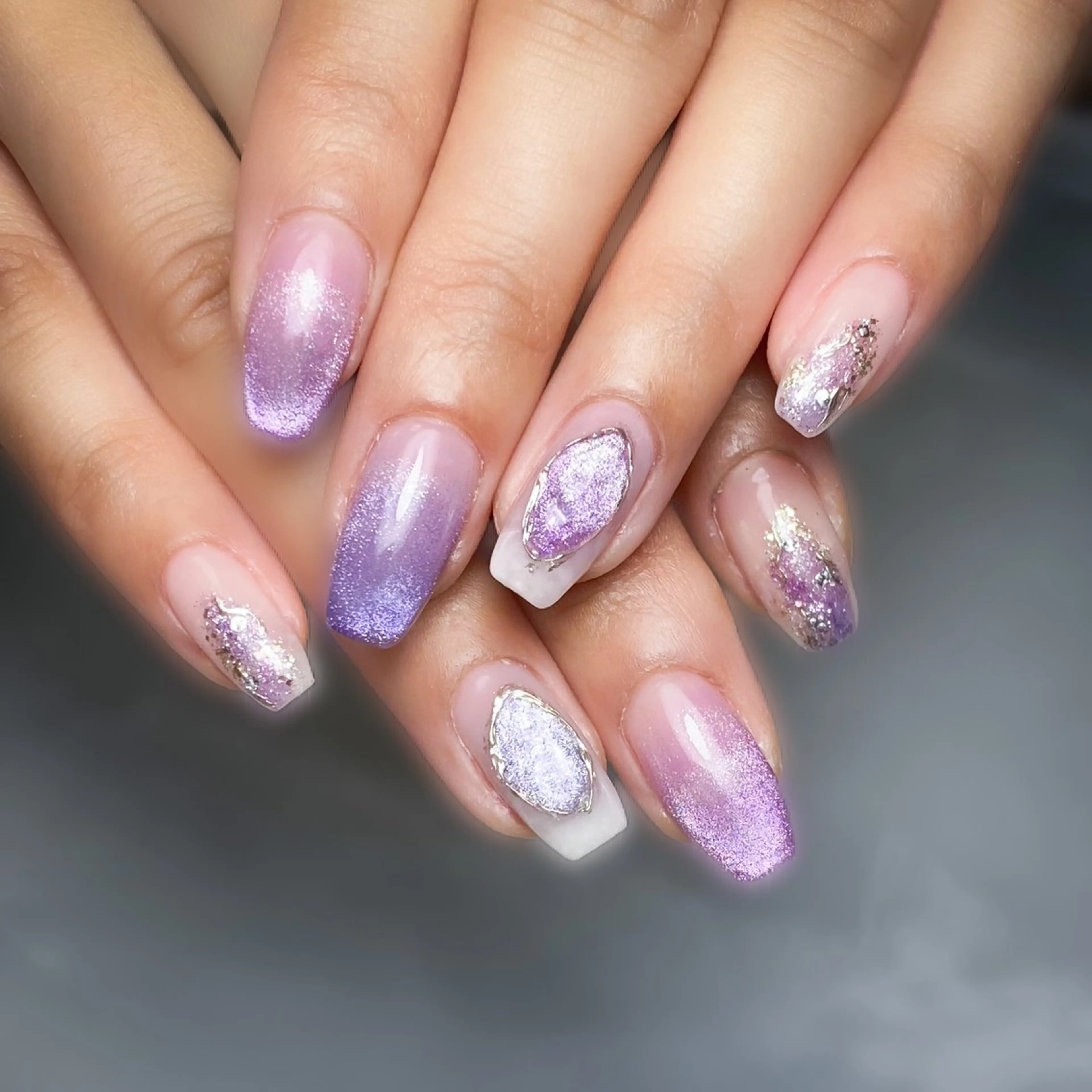 ネイル フットネイル シンプルネイル ハンドネイル &.nail/ ニュアンス/持込み可のネイルデザイン