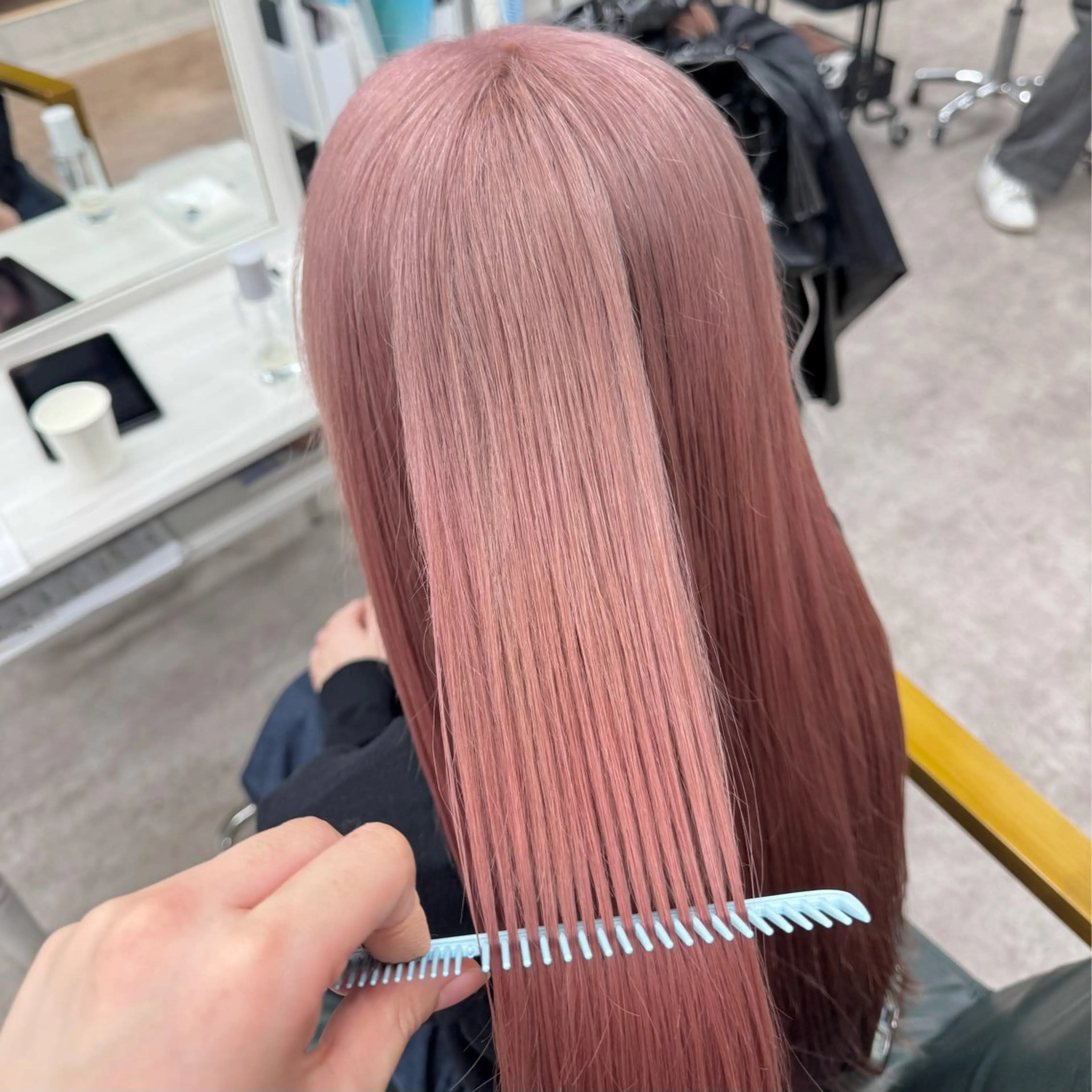 ロング カラー ヘアカラー JUNSHIN🦋 ヘアセット／カラーのヘアスタイル