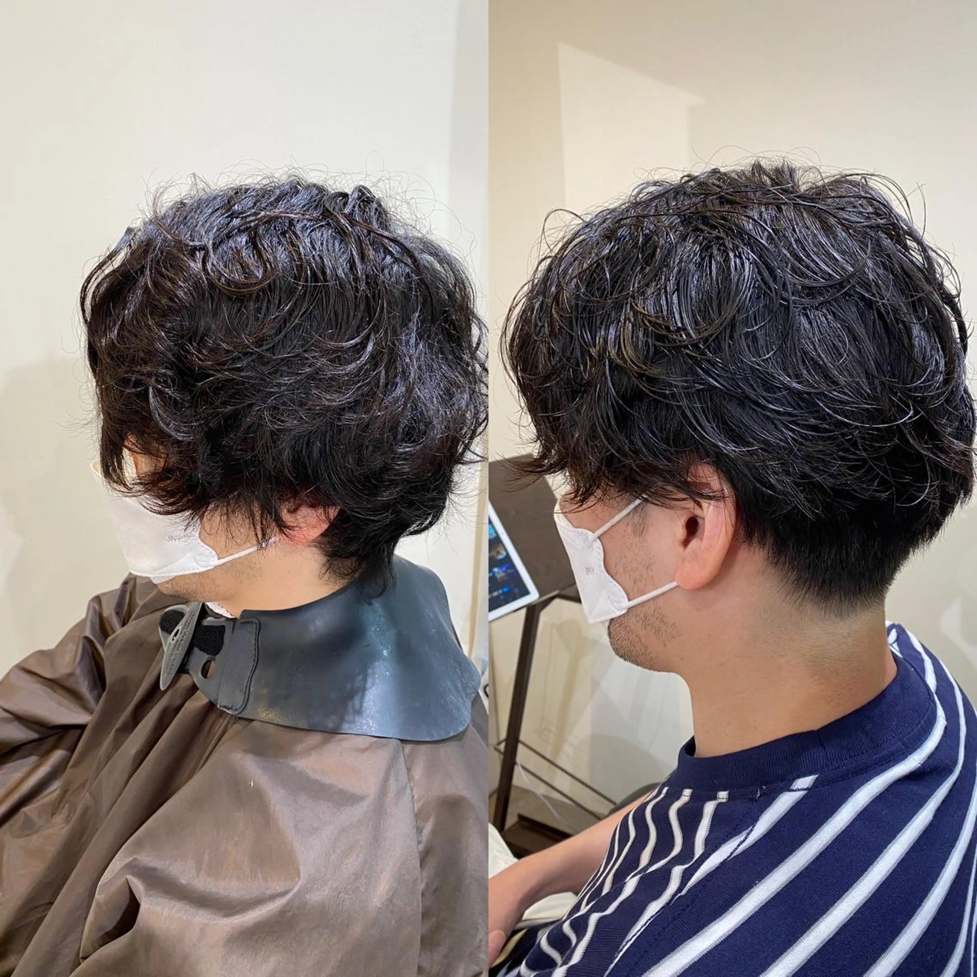 メンズ マッシュ メンズパーマ 刈り上げ ✨弱酸性縮毛/艶々✨ 髪質改善Mai🌟のヘアスタイル
