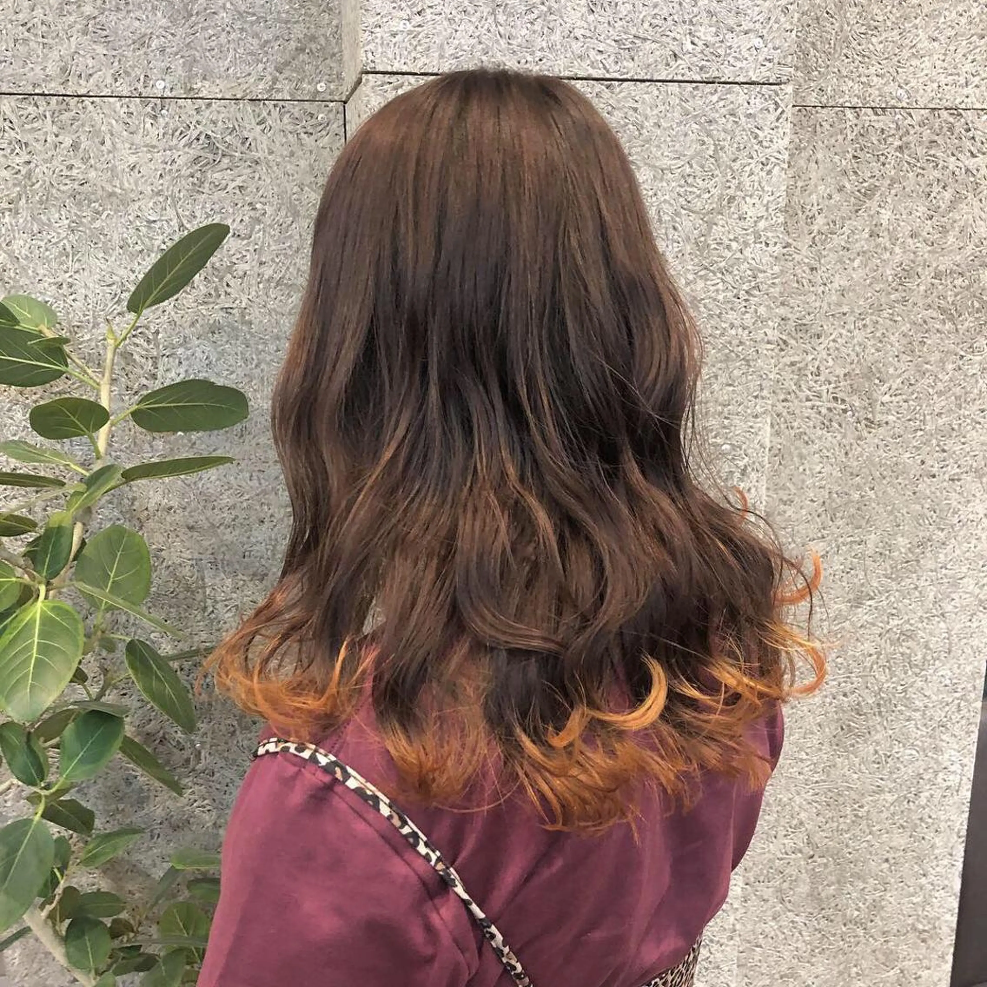 ロング カラー カット パーマ トリートメント カトウ ユウカのヘアスタイル