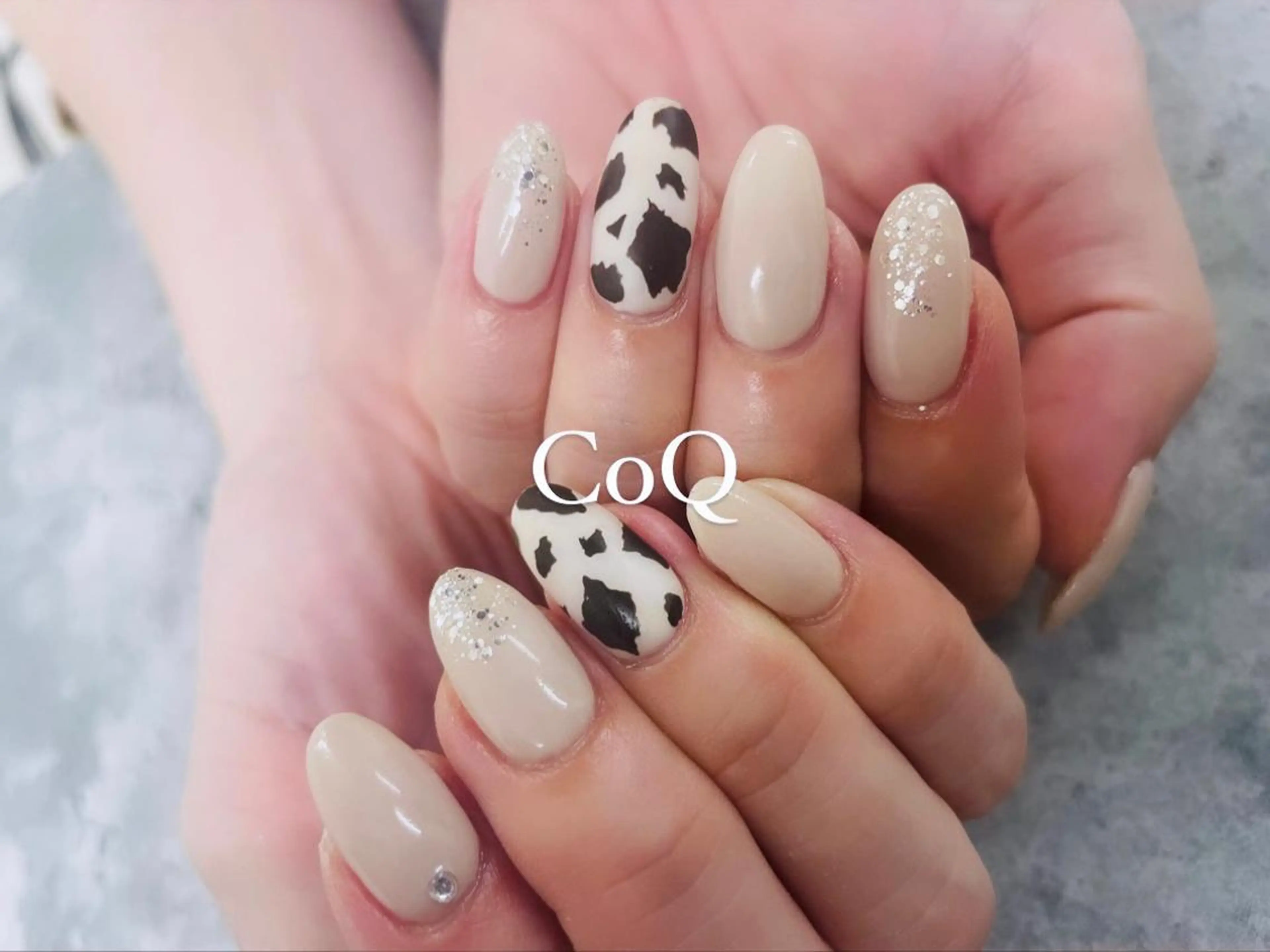 ネイル ストーンネイル nail salon  Aym所属・nail salon Aymのネイルデザイン