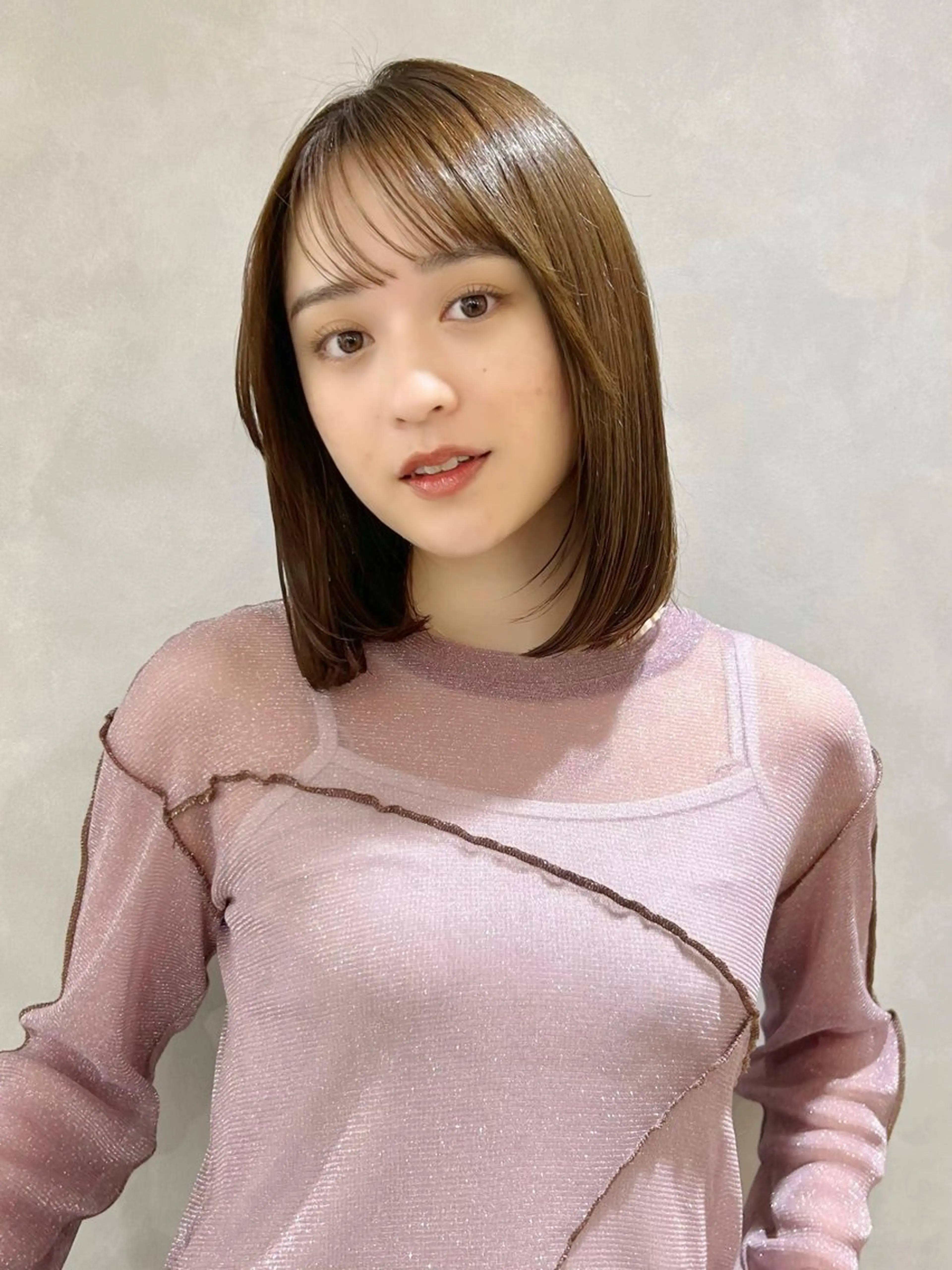 ミディアム カラー レイヤーカット 抜け感大人ヘア/美髪 縮毛矯正taigaのヘアスタイル