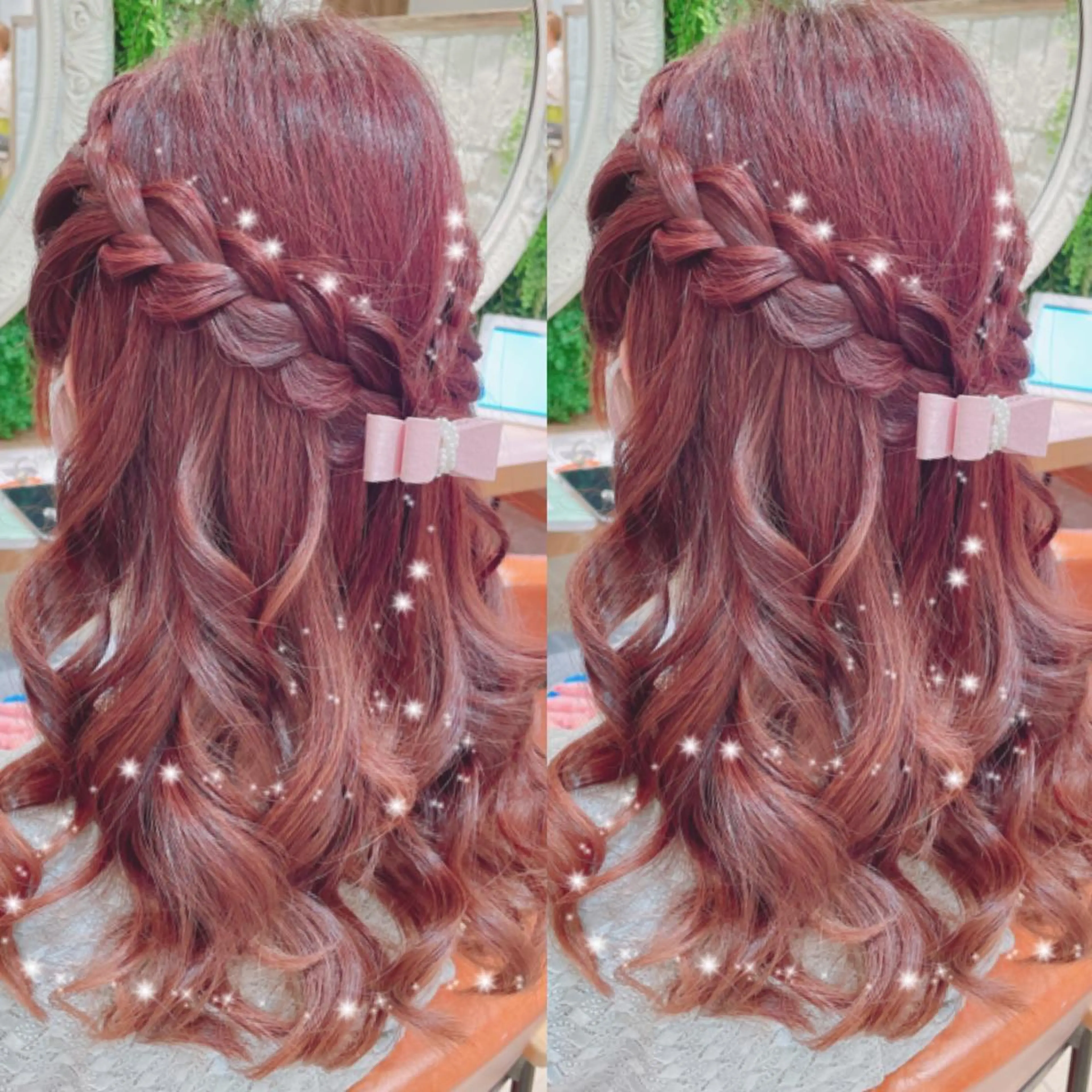 ロング ヘアアレンジ ハーフアップ ヘアセット 🌺ウルフカット職人 新垣渚🐺のヘアスタイル