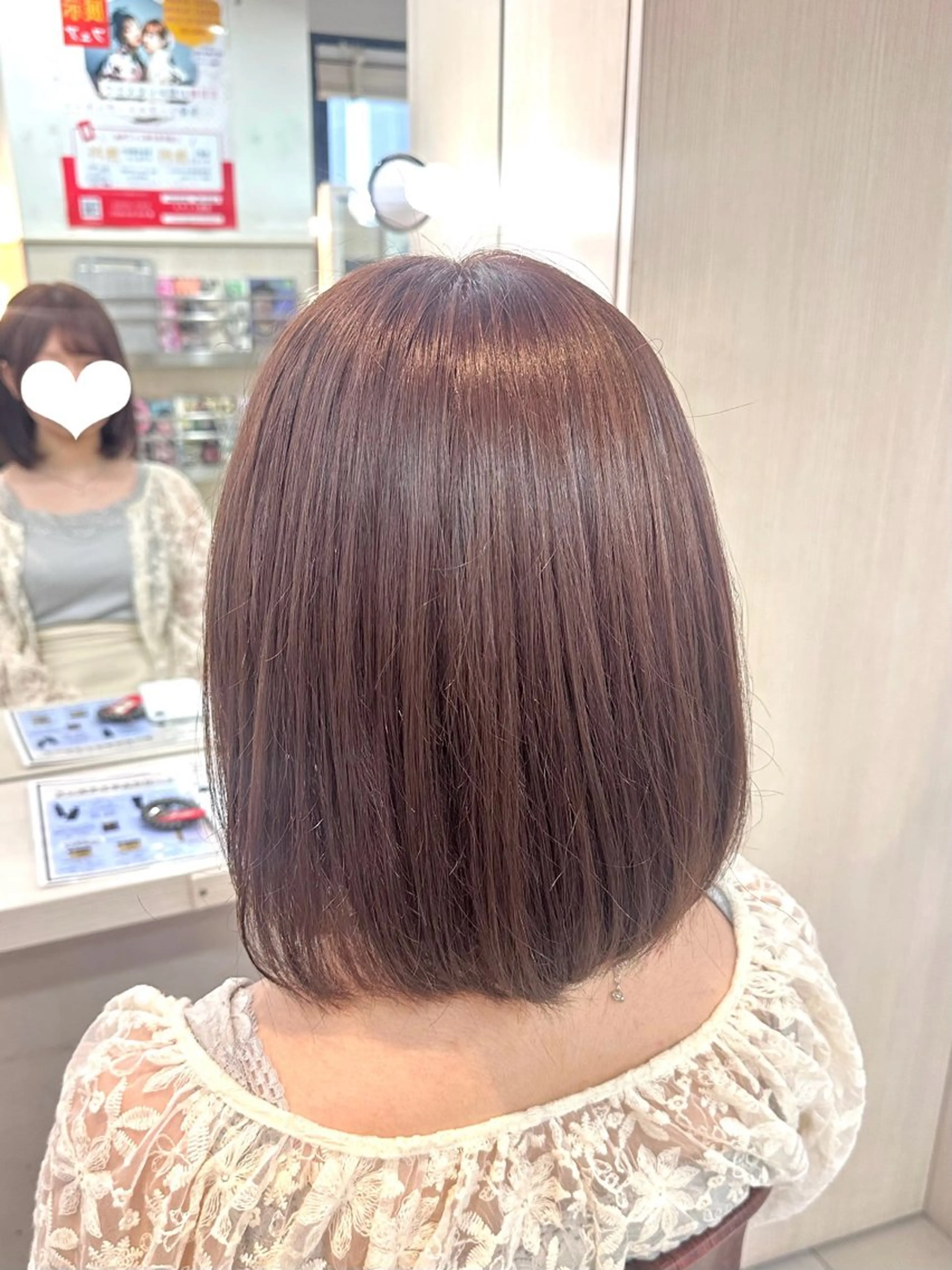 ショート ピンクブラウン ヘアカラー エクステ/つやカラー /暖色/みさき🐱のヘアスタイル