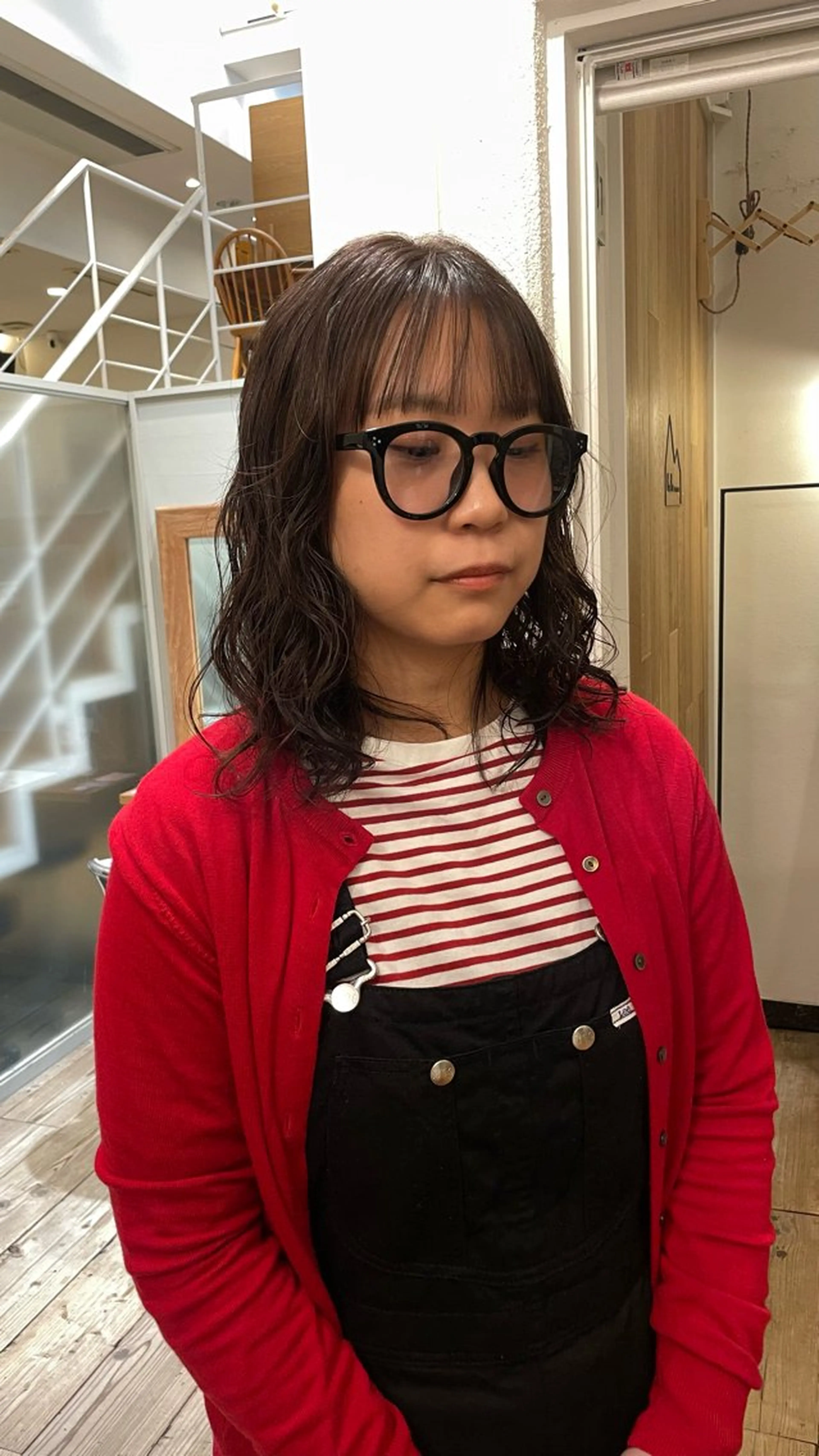 ミディアム パーマ カット パーマ トリートメント 原宿/パーマ 🧺ユウマのヘアスタイル