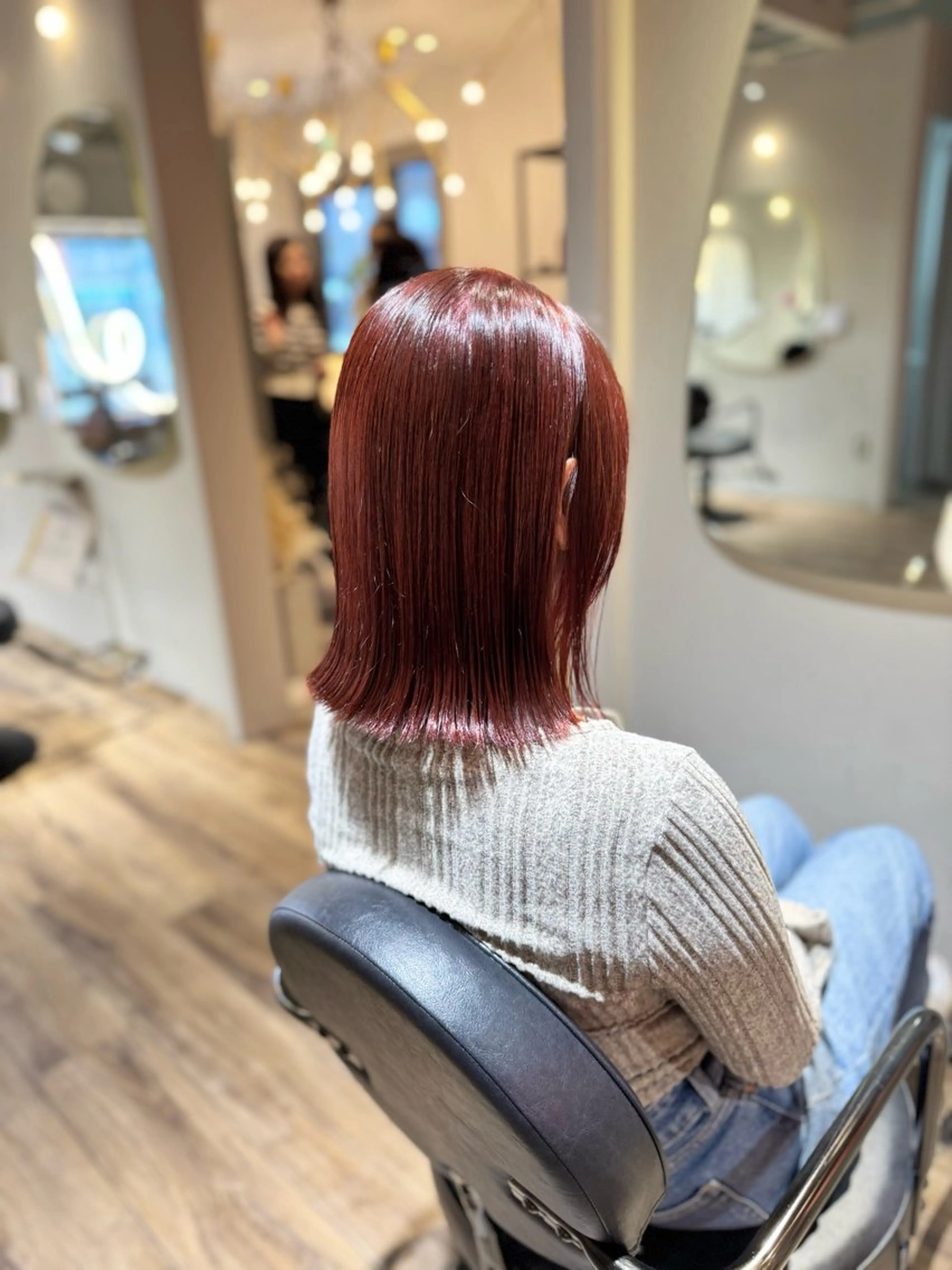 ミディアム ヘアカラー 【天満1艶髪】潤艶/ 髪質改善🌹釣本竜哉のヘアスタイル