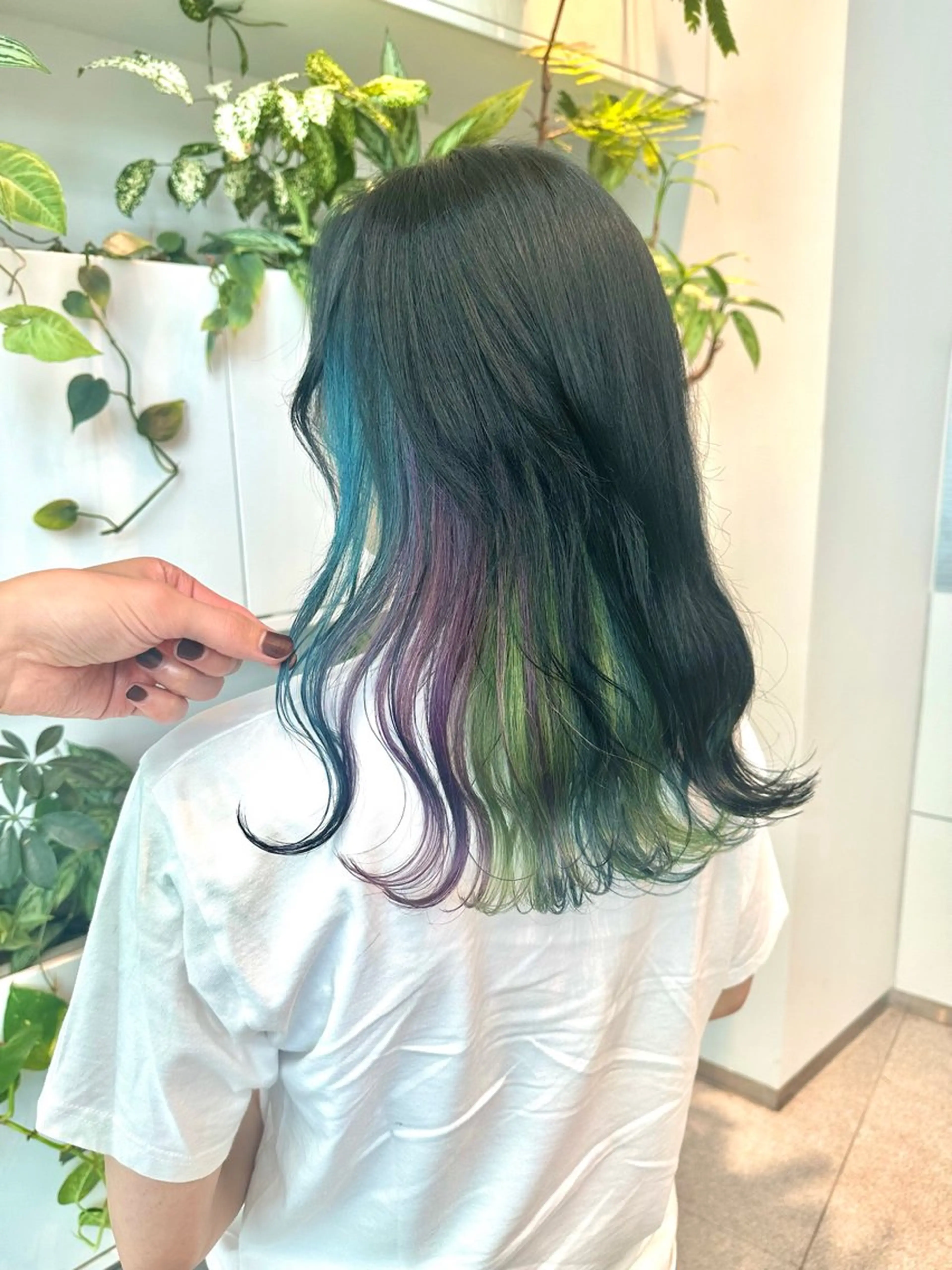 ミディアム ヘアカラー トリートメント 完全個室サロン💐 代表取締役💐梶谷のヘアスタイル
