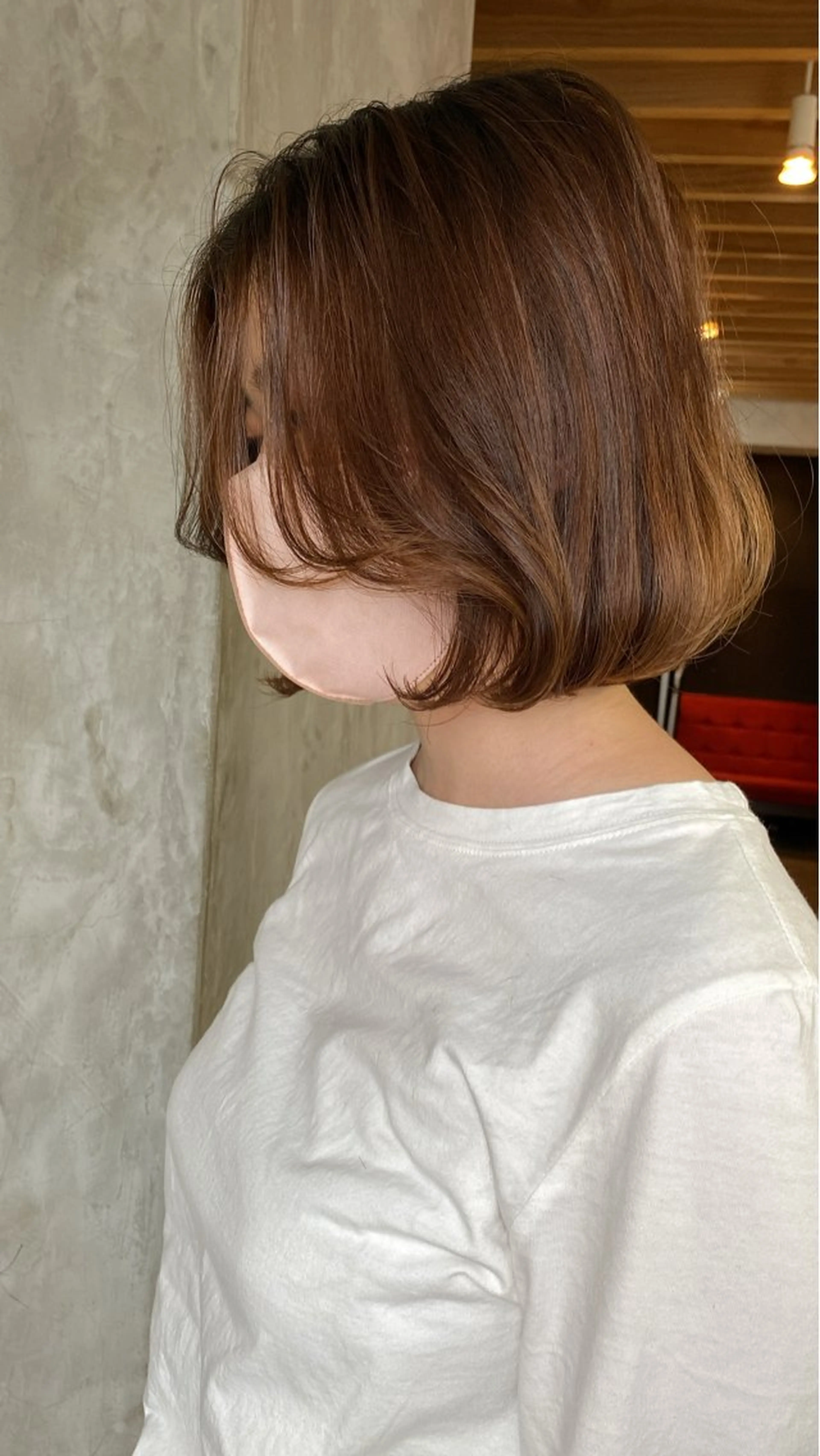 ショート カラー ヘアアレンジ ヘアカラー トリートメント 飯田 晟恭のヘアスタイル