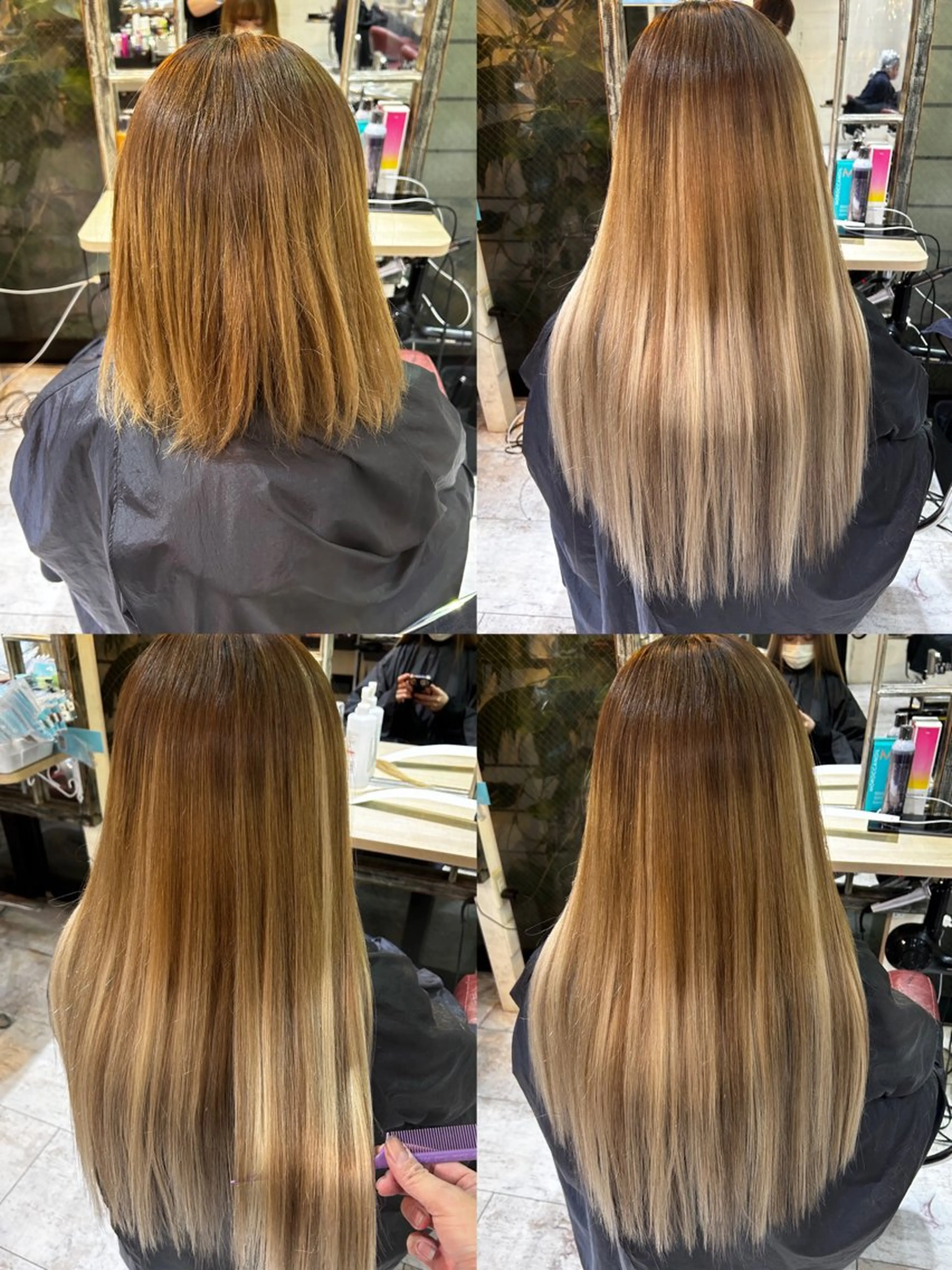 ロング カラー ‼️最新ハネエクステ 原宿のヘアスタイル