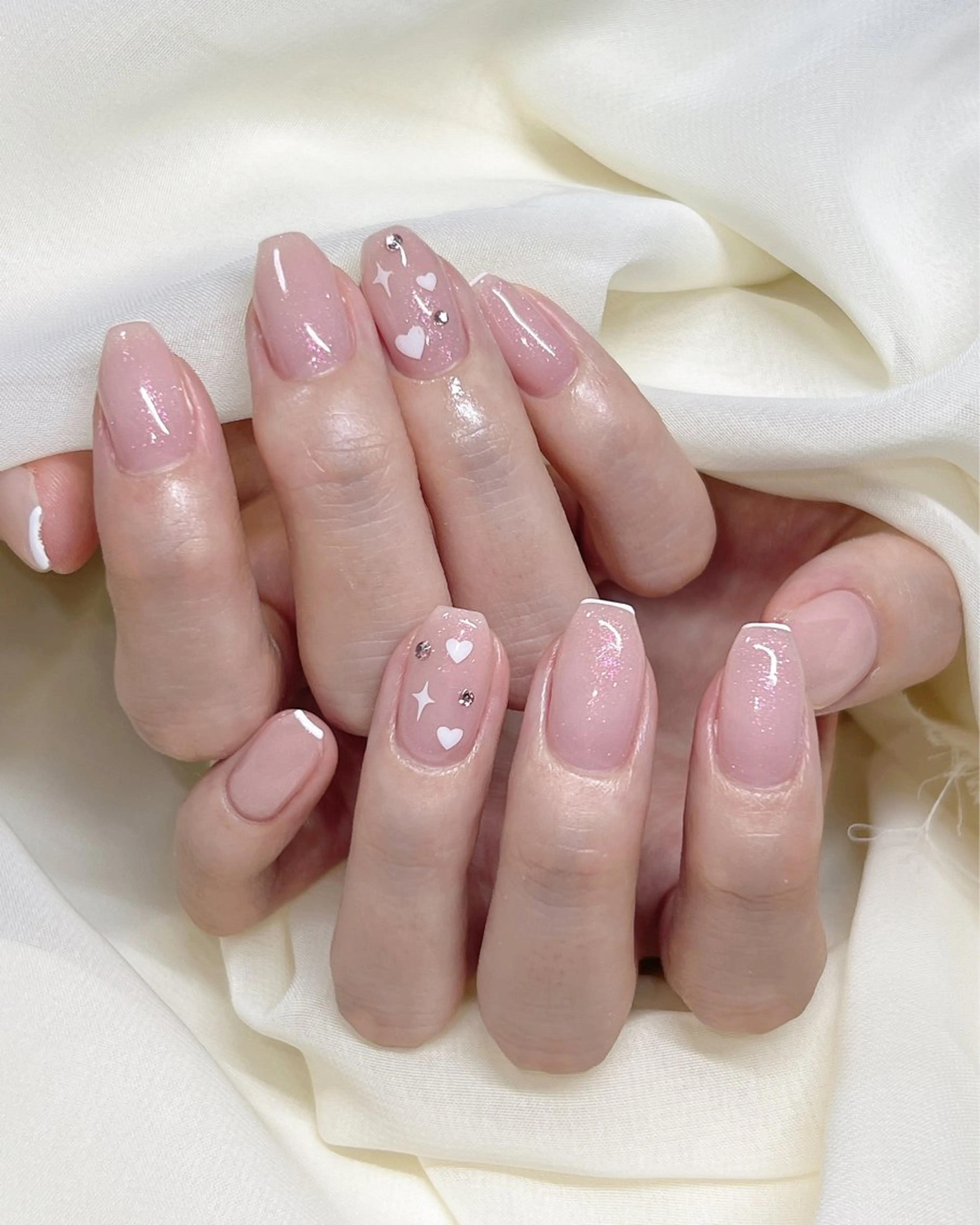 ネイル ハート シンプルネイル nail salon MUAのネイルデザイン