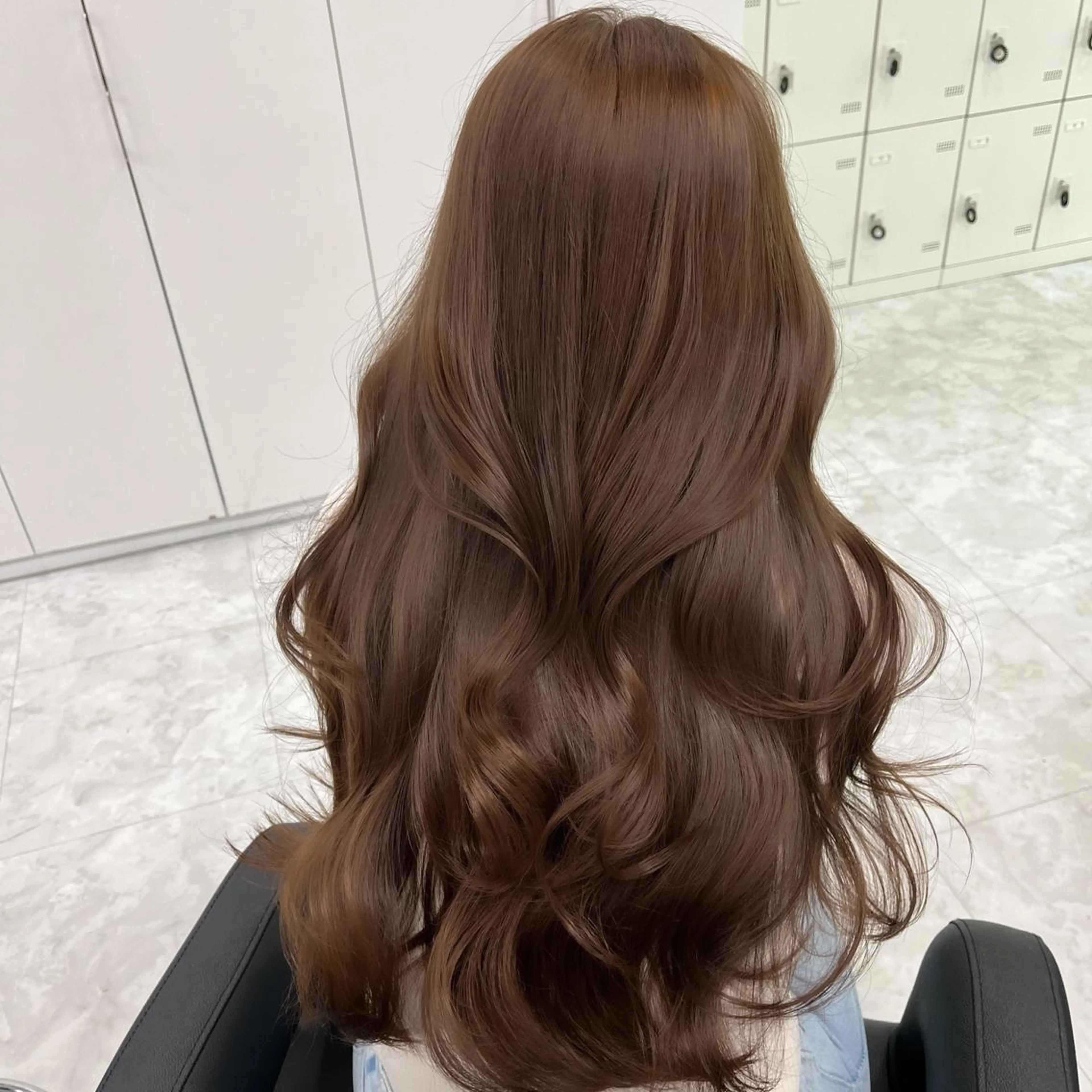 ロング カラー ヘアアレンジ ブリーチ 透明感カラー ブリーチなしカラー 髪質改善 レイヤーカット ヘアカラー ヘアセット 🤎大人かわいい🤎 韓国レイヤー🤎力丸のヘアスタイル