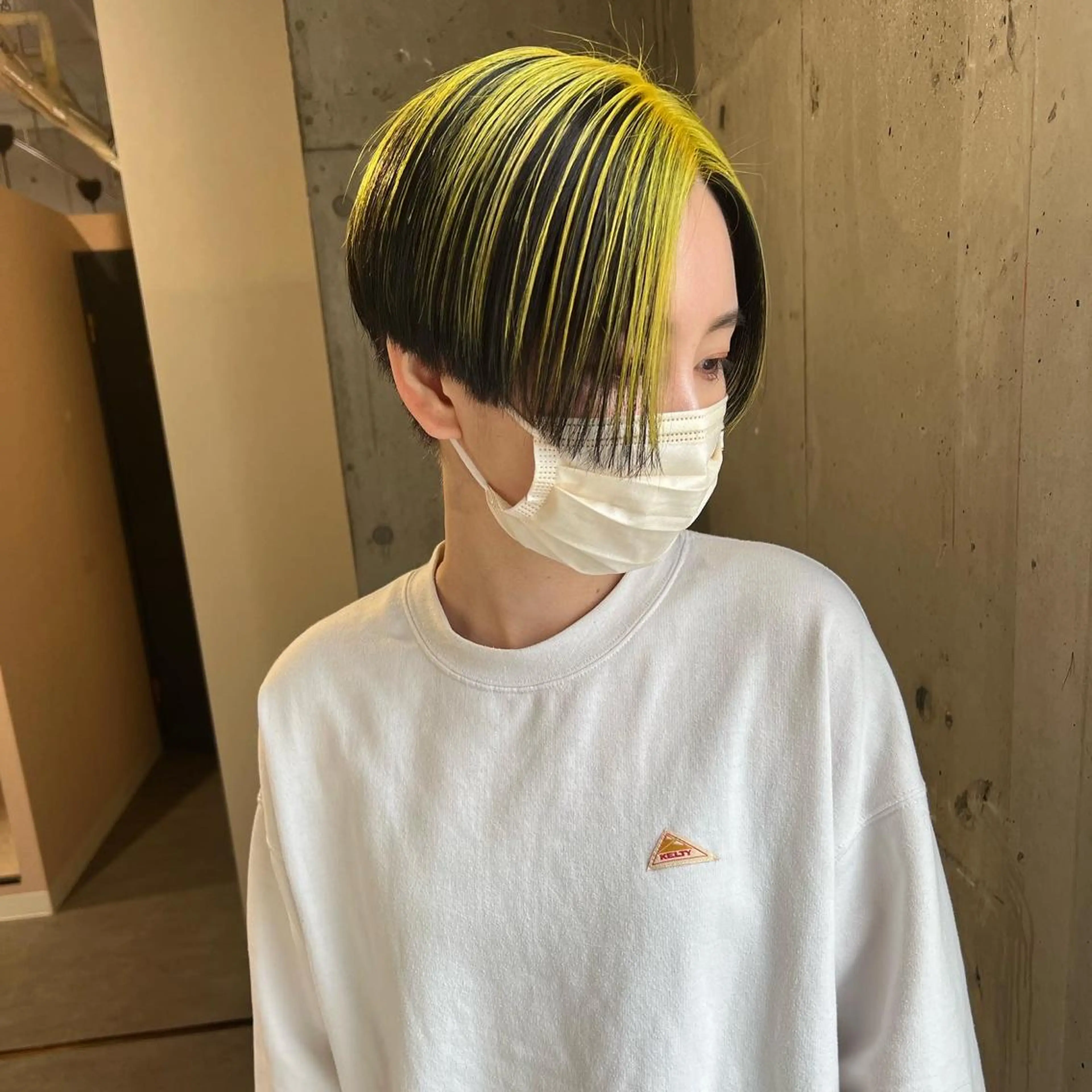ショート カラー バレイヤージュ ブリーチ ケアブリーチ ハイライトカラー インナーカラー カット ヘアカラー トリートメント lani 天神大名/ブリーチのヘアスタイル