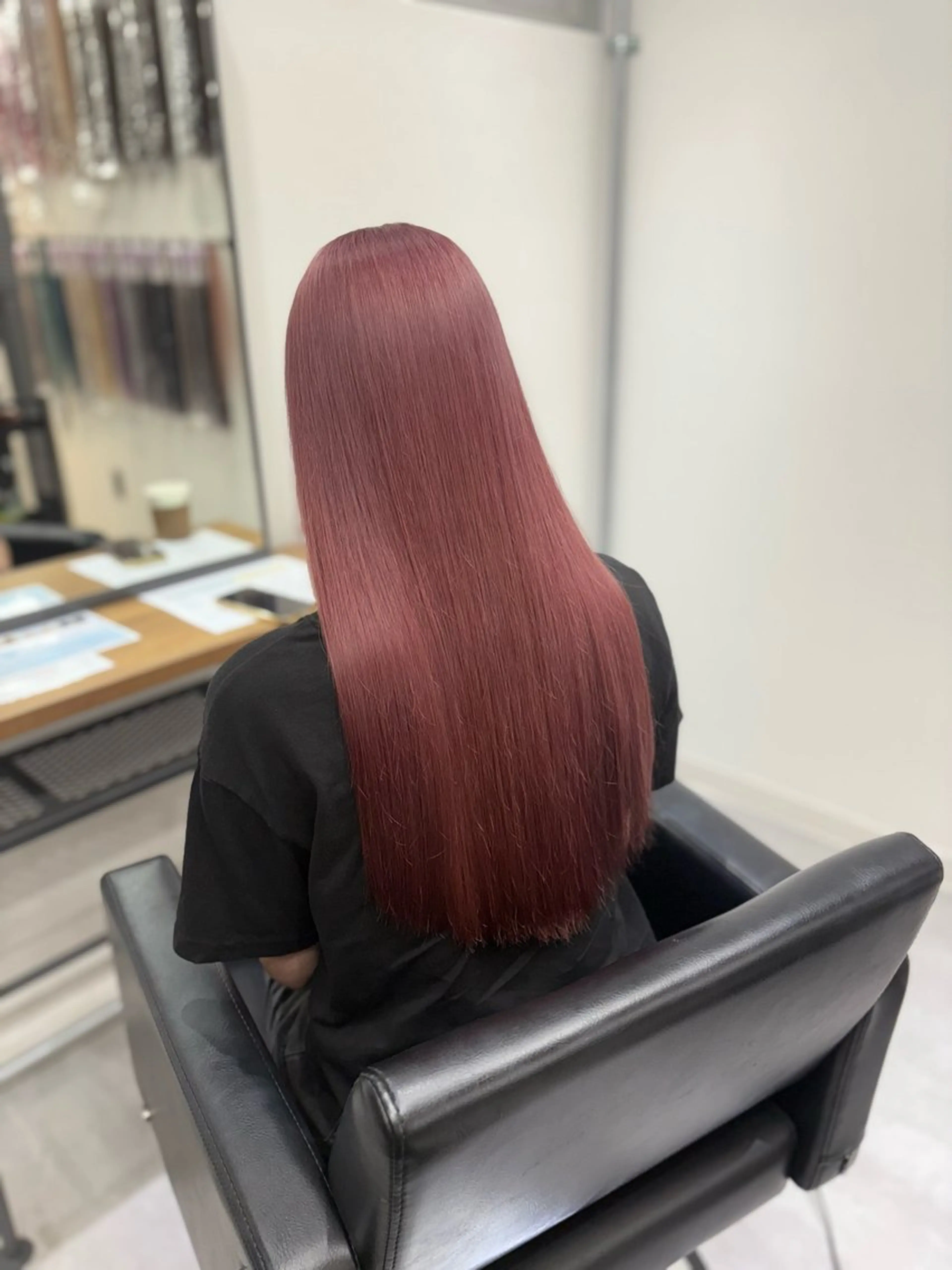 ロング ヘアカラー トリートメント SAKI🫧透明感 カラー&エクステのヘアスタイル