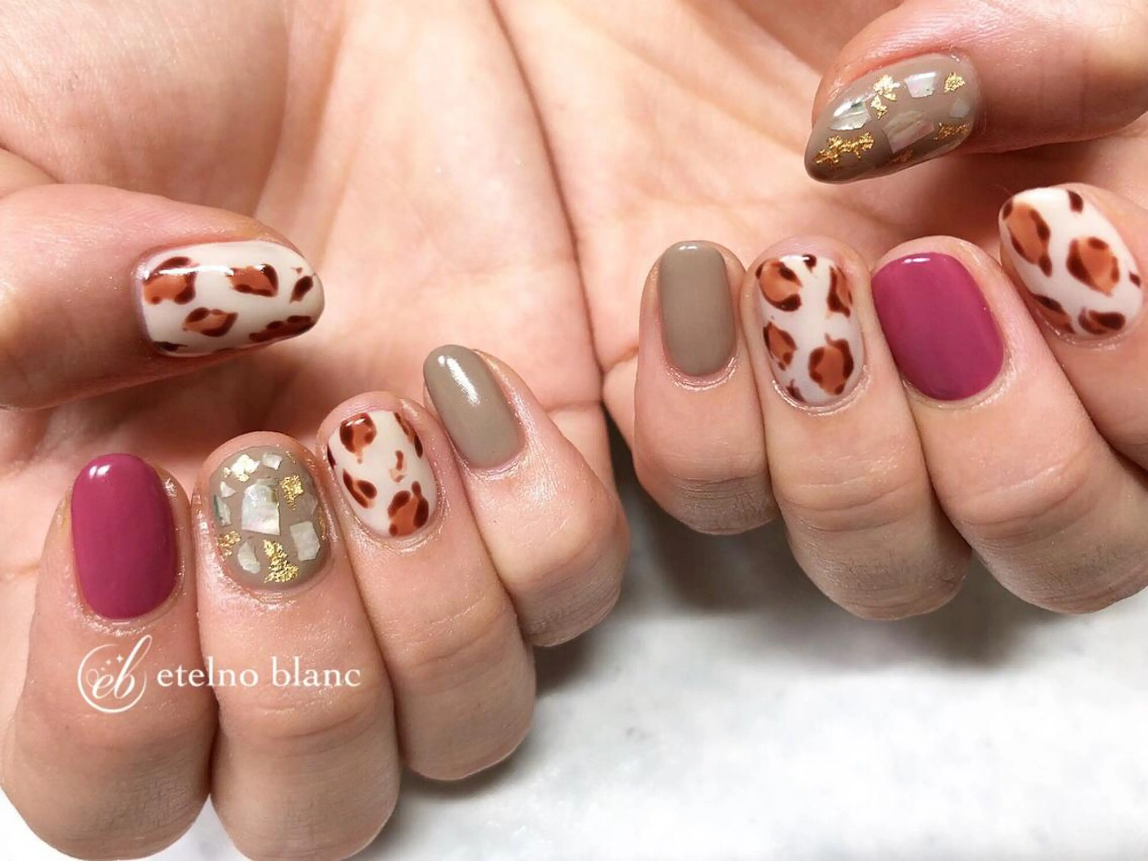 ネイル etelno blanc中目黒のネイルデザイン