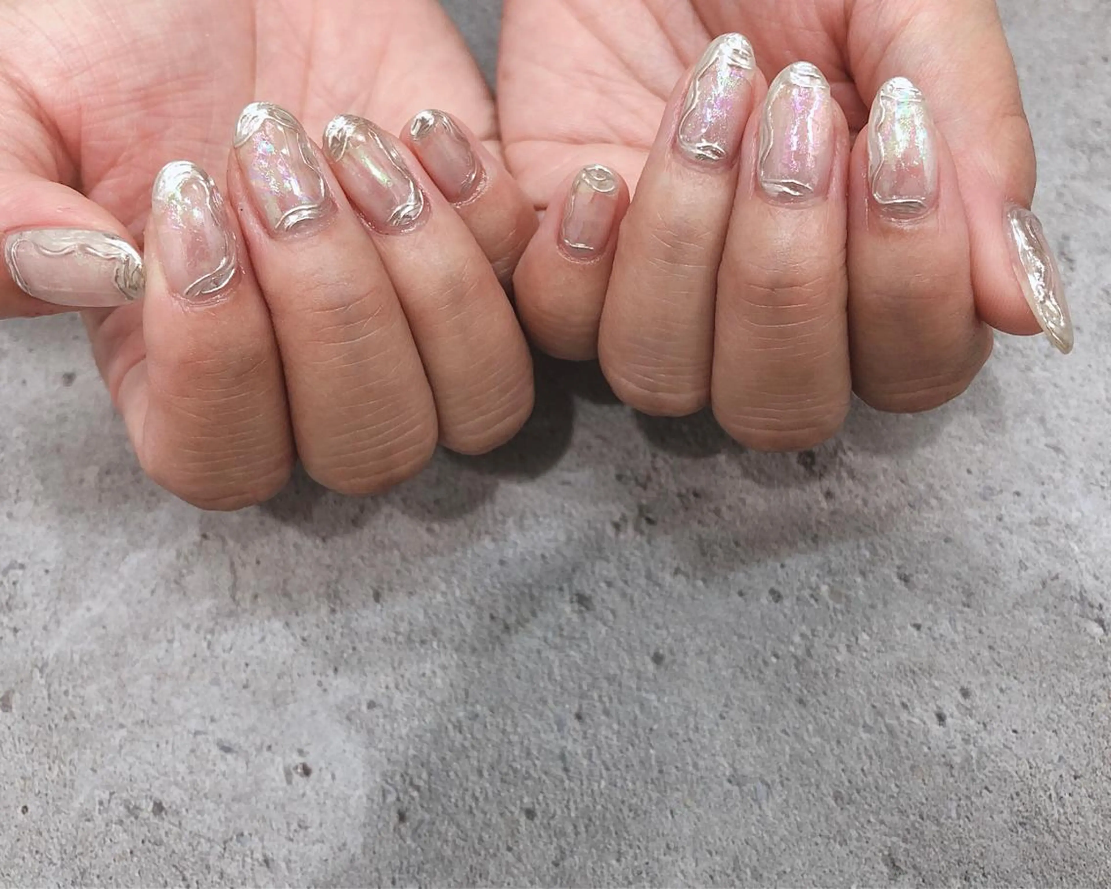 ネイル アートネイル オーロラネイル ミラーネイル ハンドネイル nail heron所属・saki_ nail heronのその他イメージ
