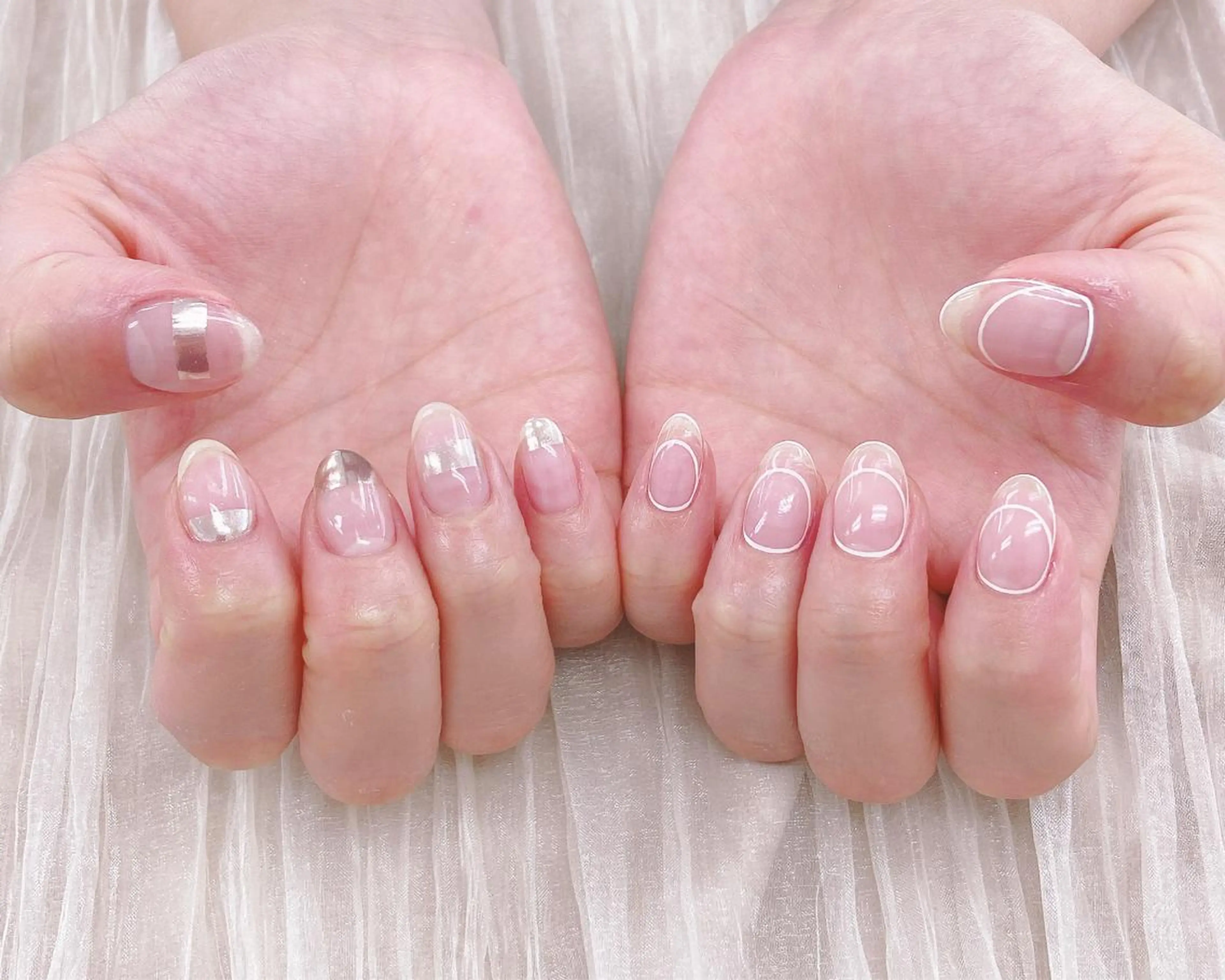 ネイル クリアネイル ネイリスト あこのネイルデザイン
