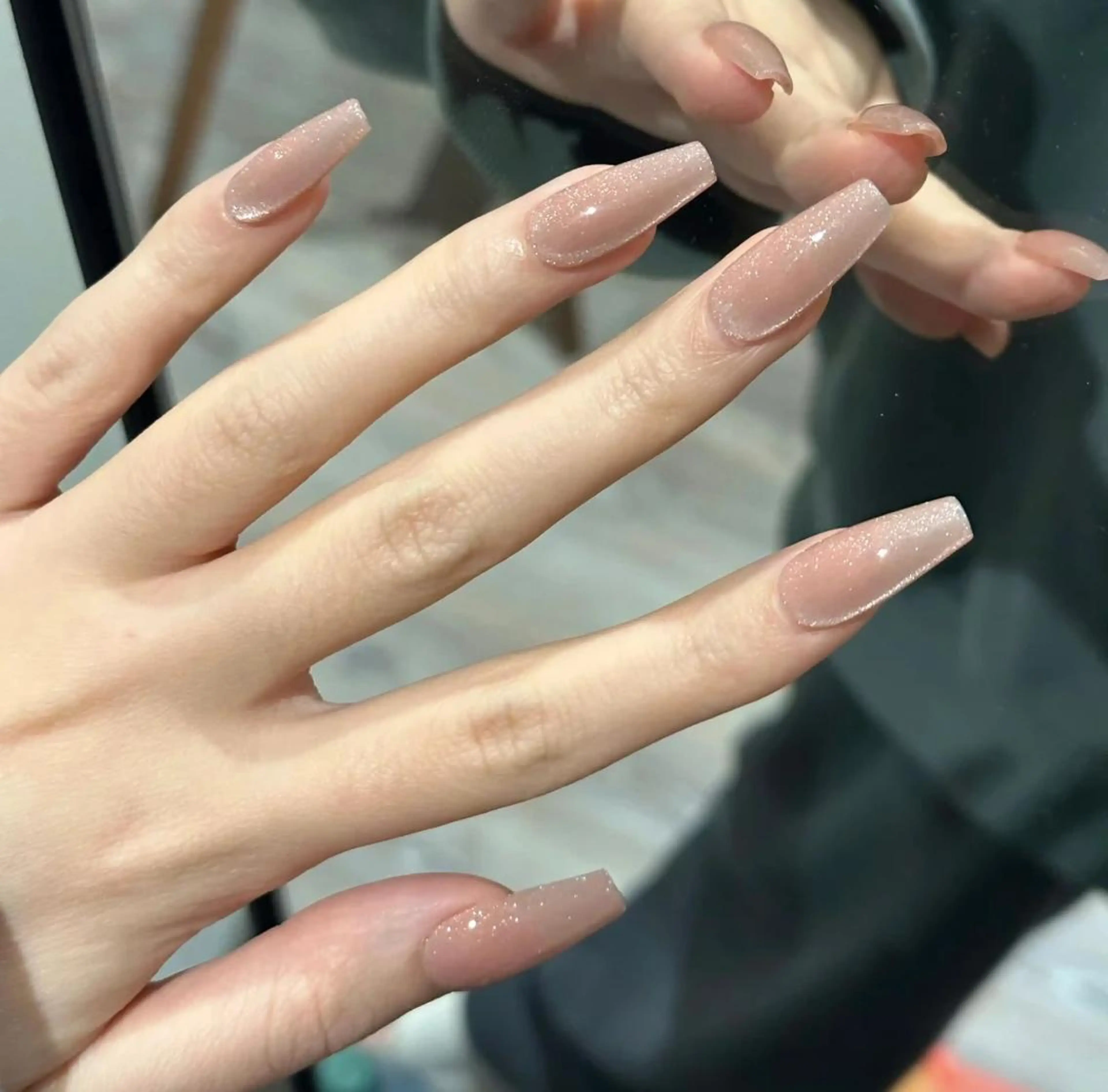ネイル 長さ出し マグネットネイル ワンカラーネイル ネイルチップ Queens テイのネイルデザイン