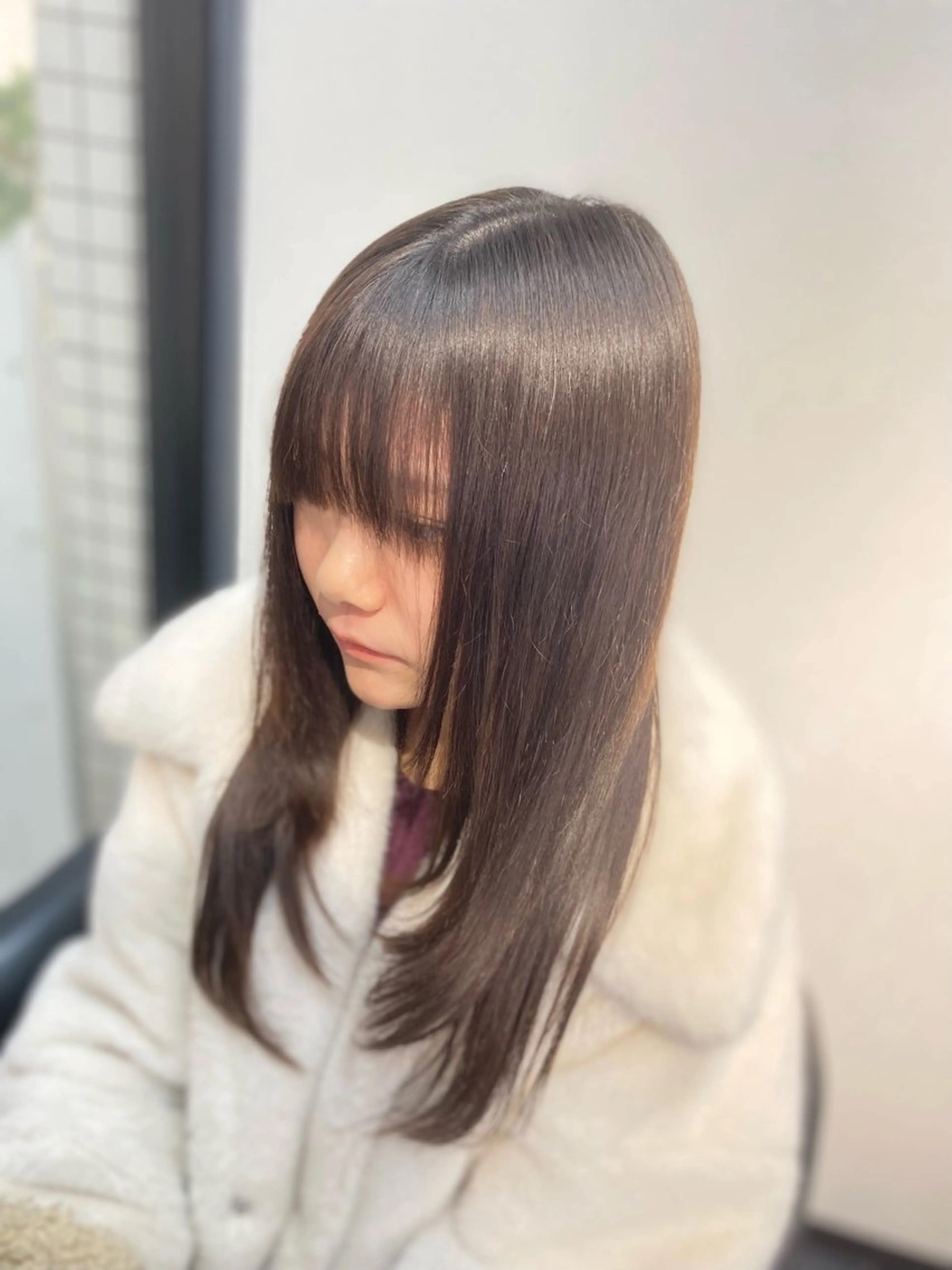ロング カット 縮毛矯正 池田 亮雅のヘアスタイル