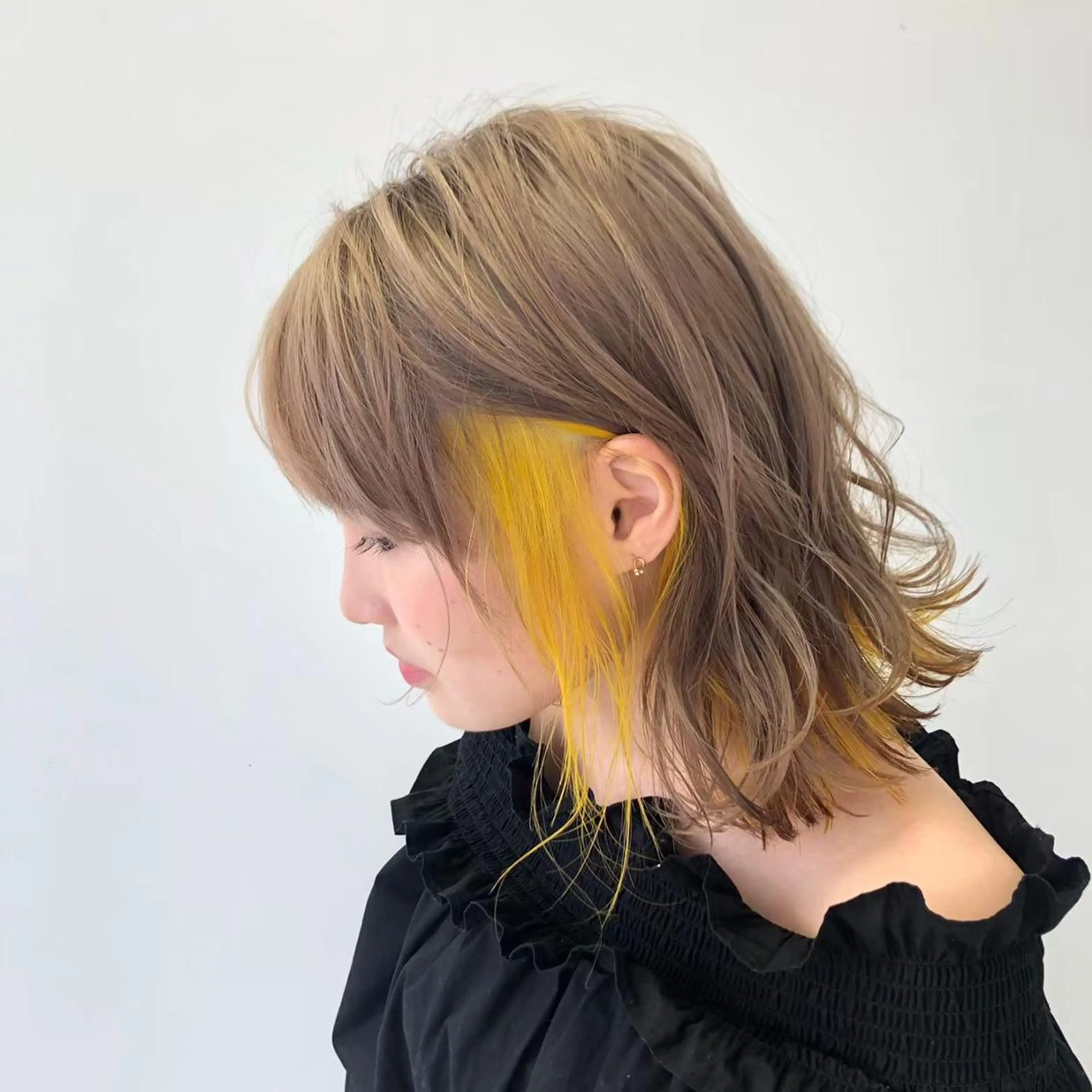 ロング カラー パーマ ヘアアレンジ ネイル マツエク・マツパ アイブロウ ショートボブ バレイヤージュ ブリーチ ケアブリーチ 透明感カラー カラー特化サロン大阪 ルービック江坂/新城のヘアスタイル