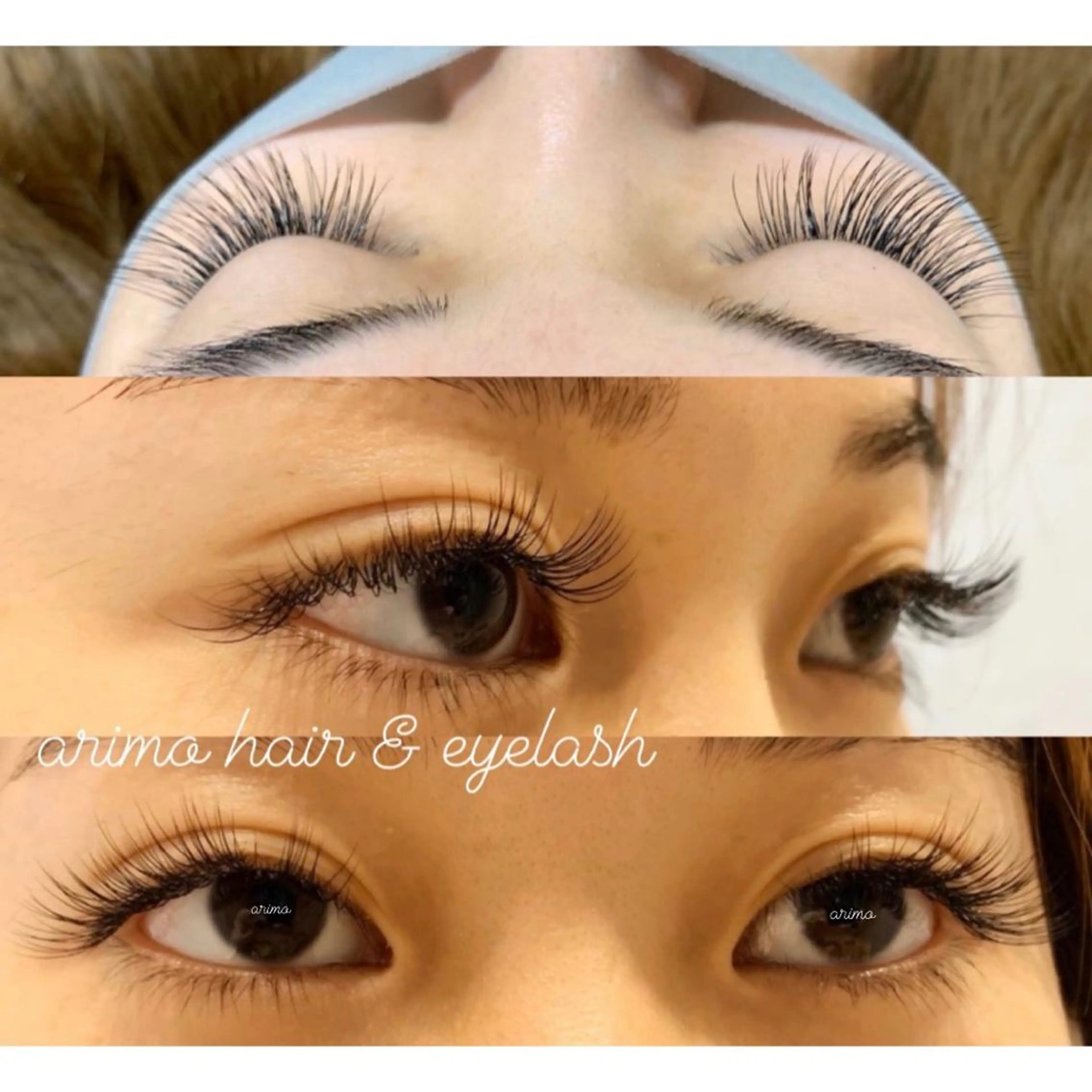 マツエク・マツパ 目尻長め arimo hair&eyelash所属・arimo アイリスト右原のマツエク・マツパデザイン