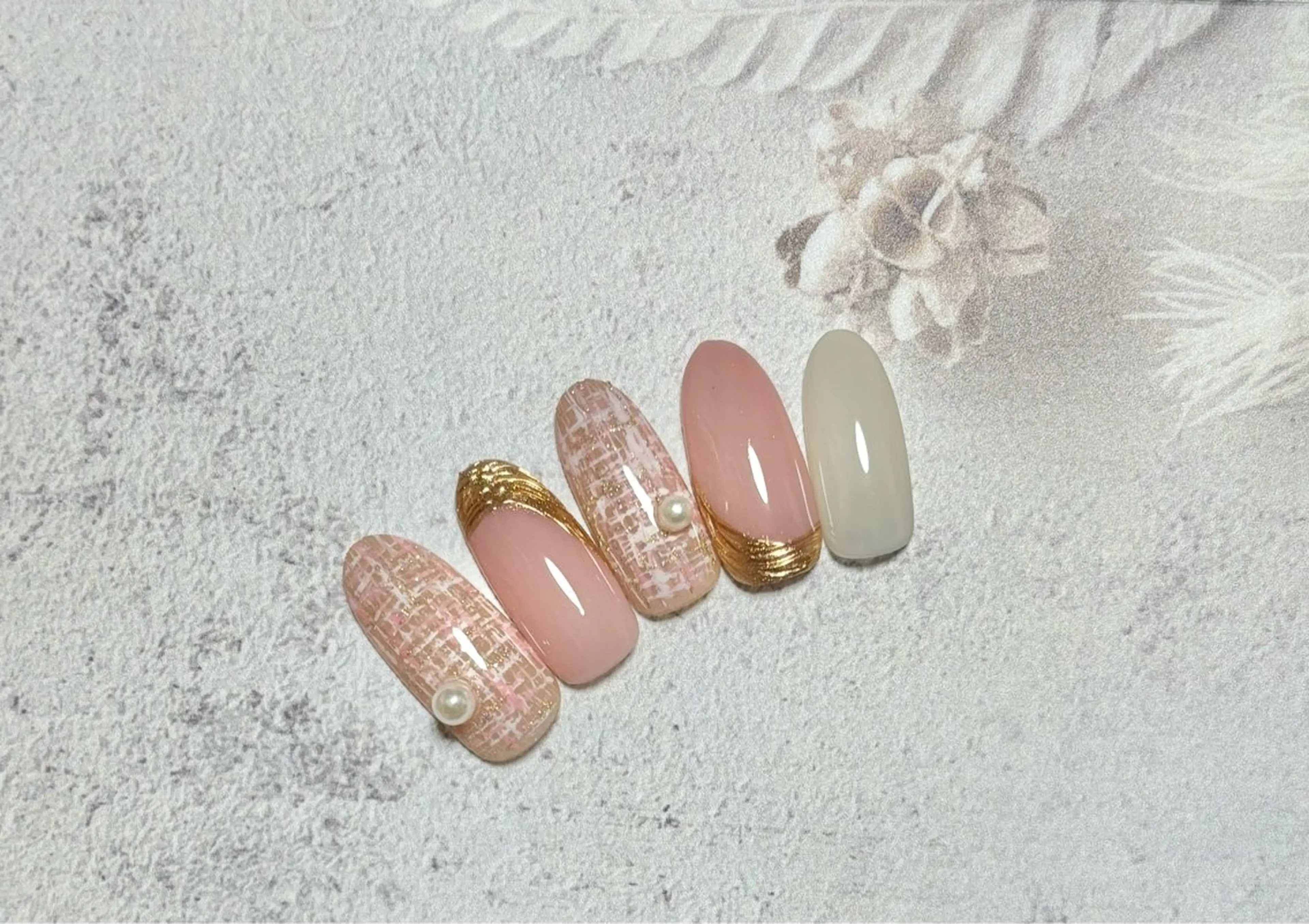 ネイル ツイードネイル sari nailのネイルデザイン