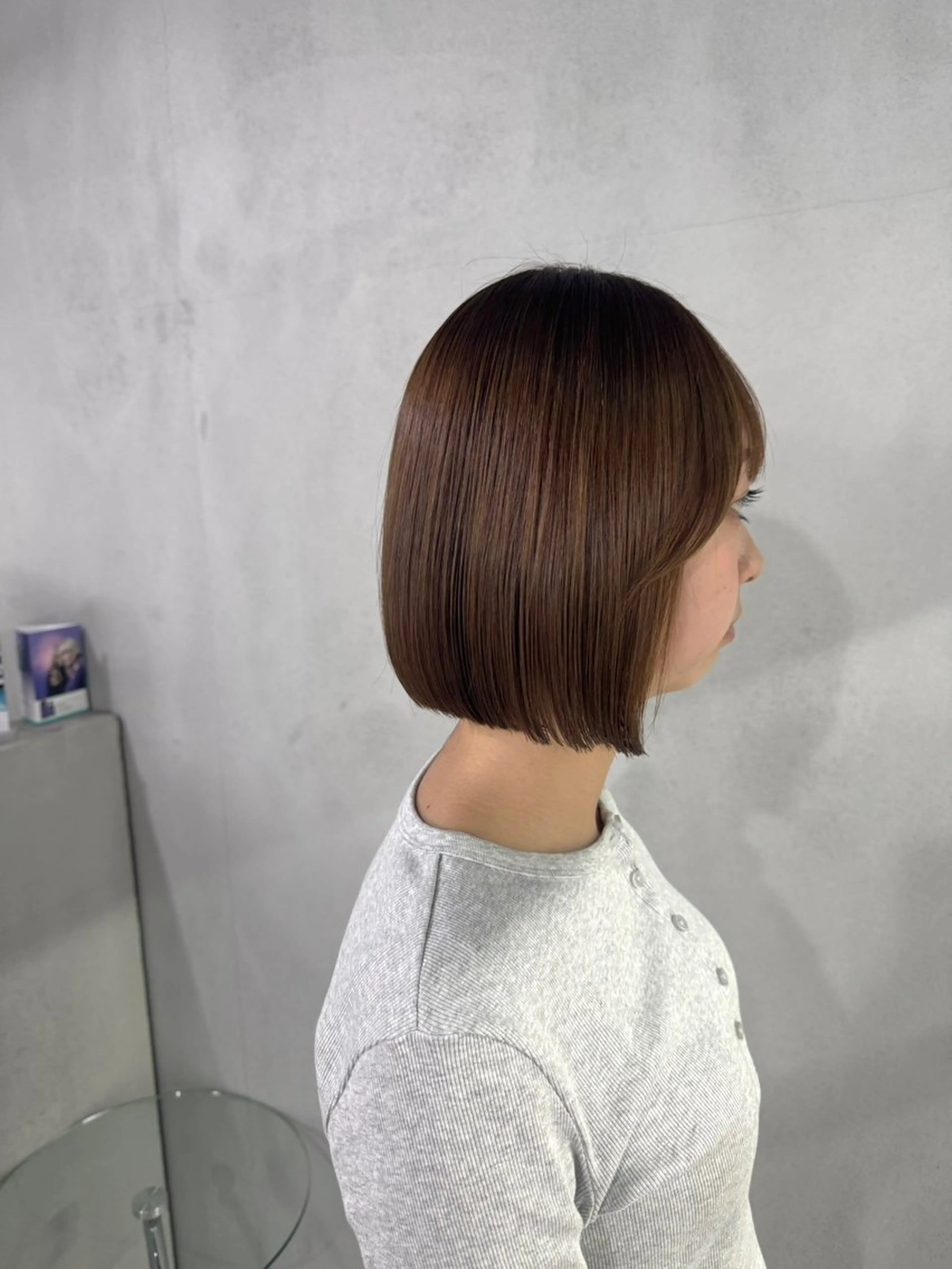 ショート ボブ カット 縮毛矯正 トリートメント #tag 佐藤璃美のヘアスタイル