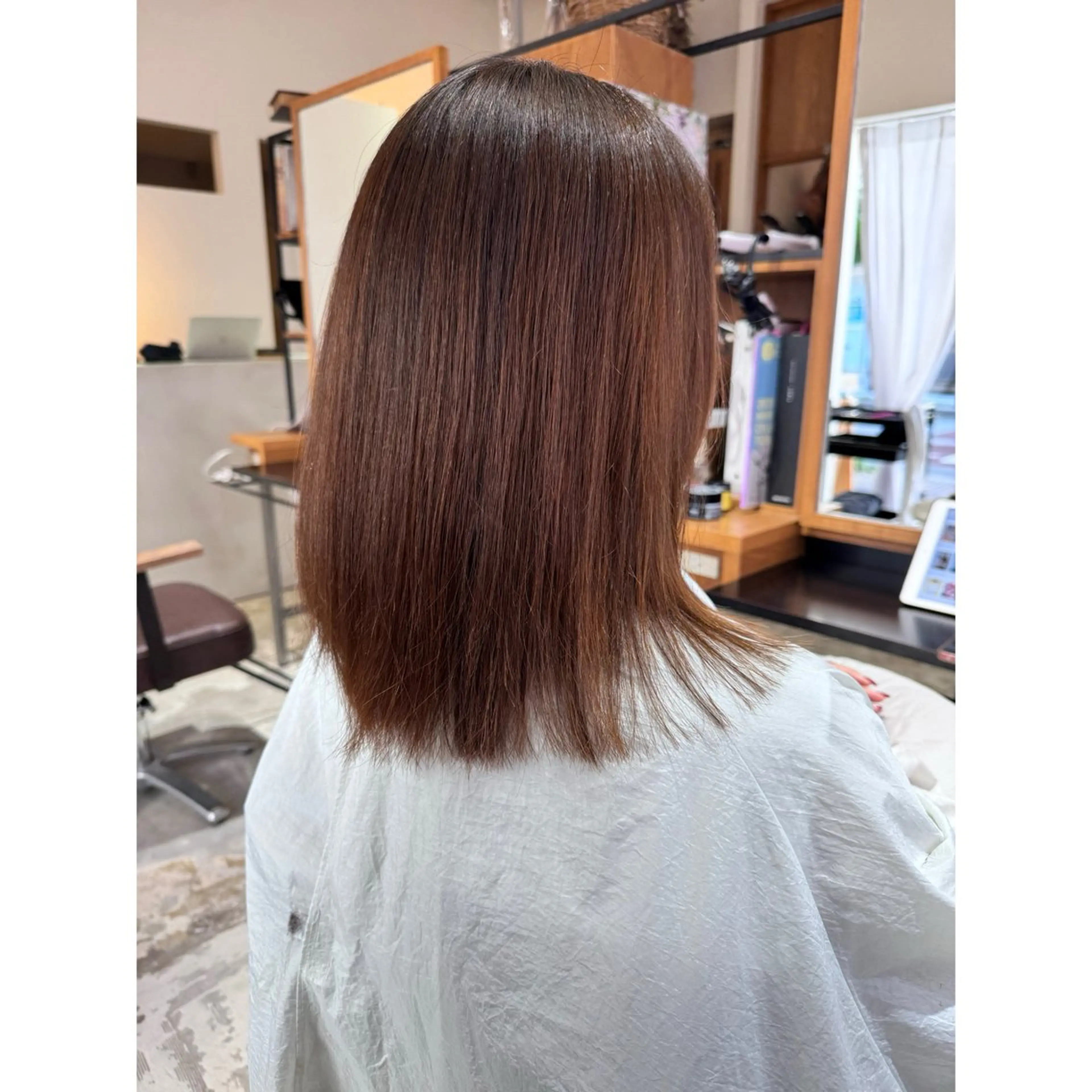 ミディアム カット 喜友名洸季 anoneのヘアスタイル